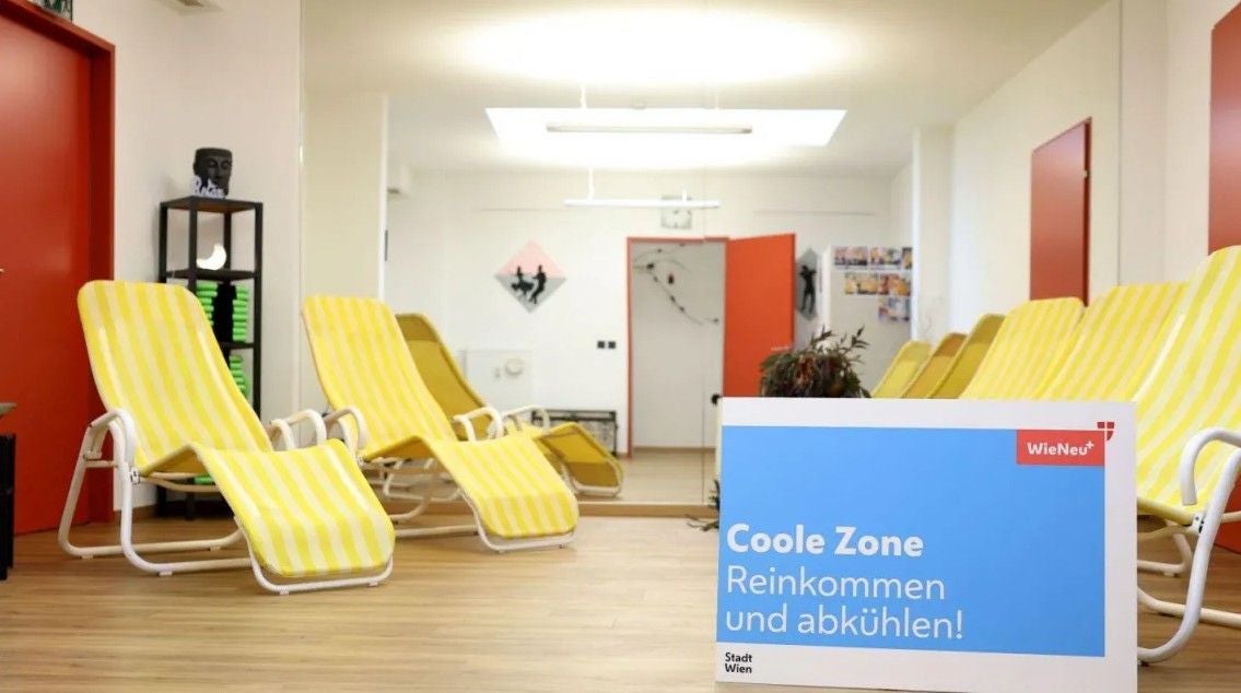 Coole Zonen sind kühle Innenräume, die kostenfrei zugänglich für alle sind.