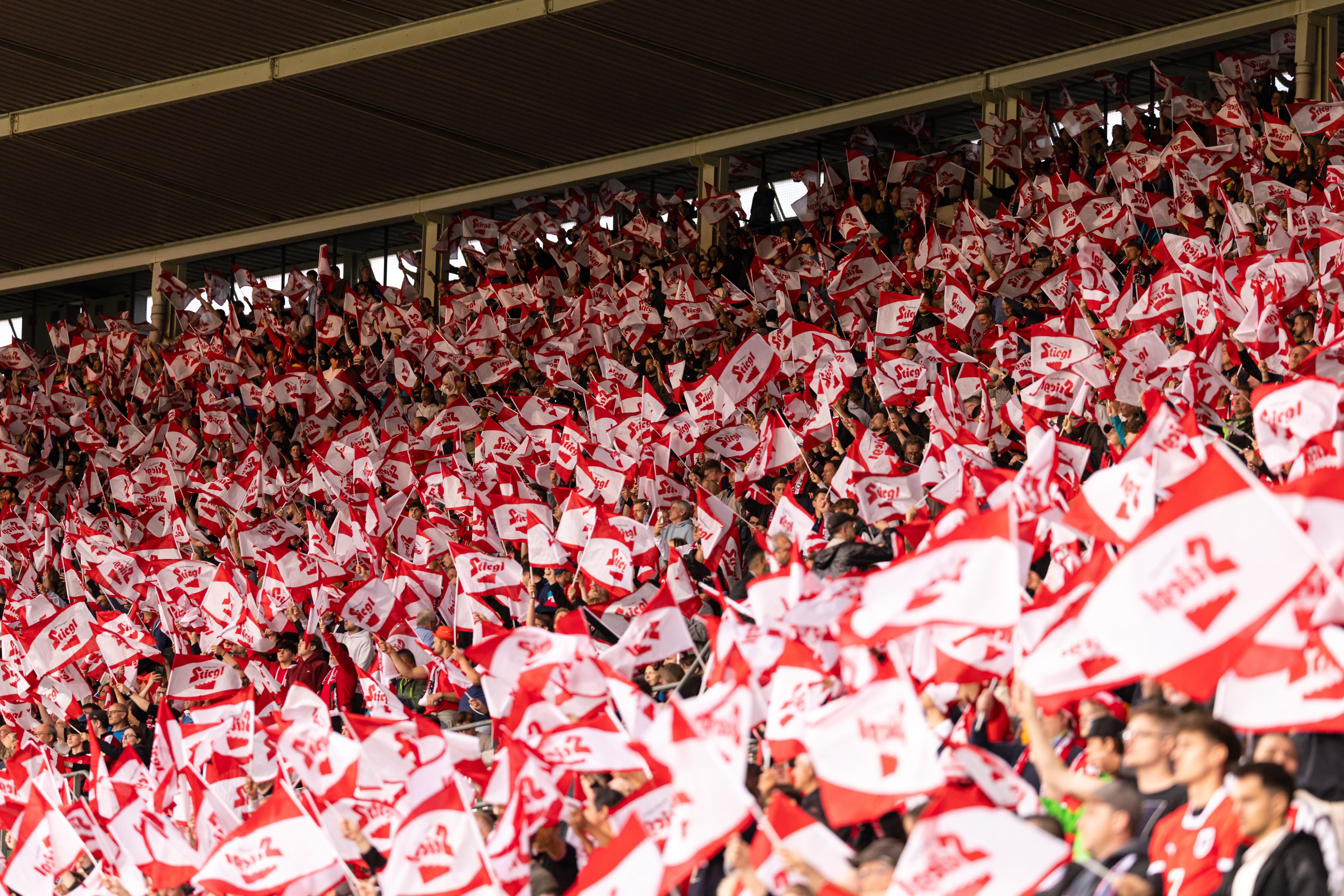 VIENNA,AUSTRIA,01.JUN.26 - SOCCER - OEFB international test match, Austria vs Tunisia. Image shows fans of AUT. Photo: GEPA pictures/ Armin Rauthner