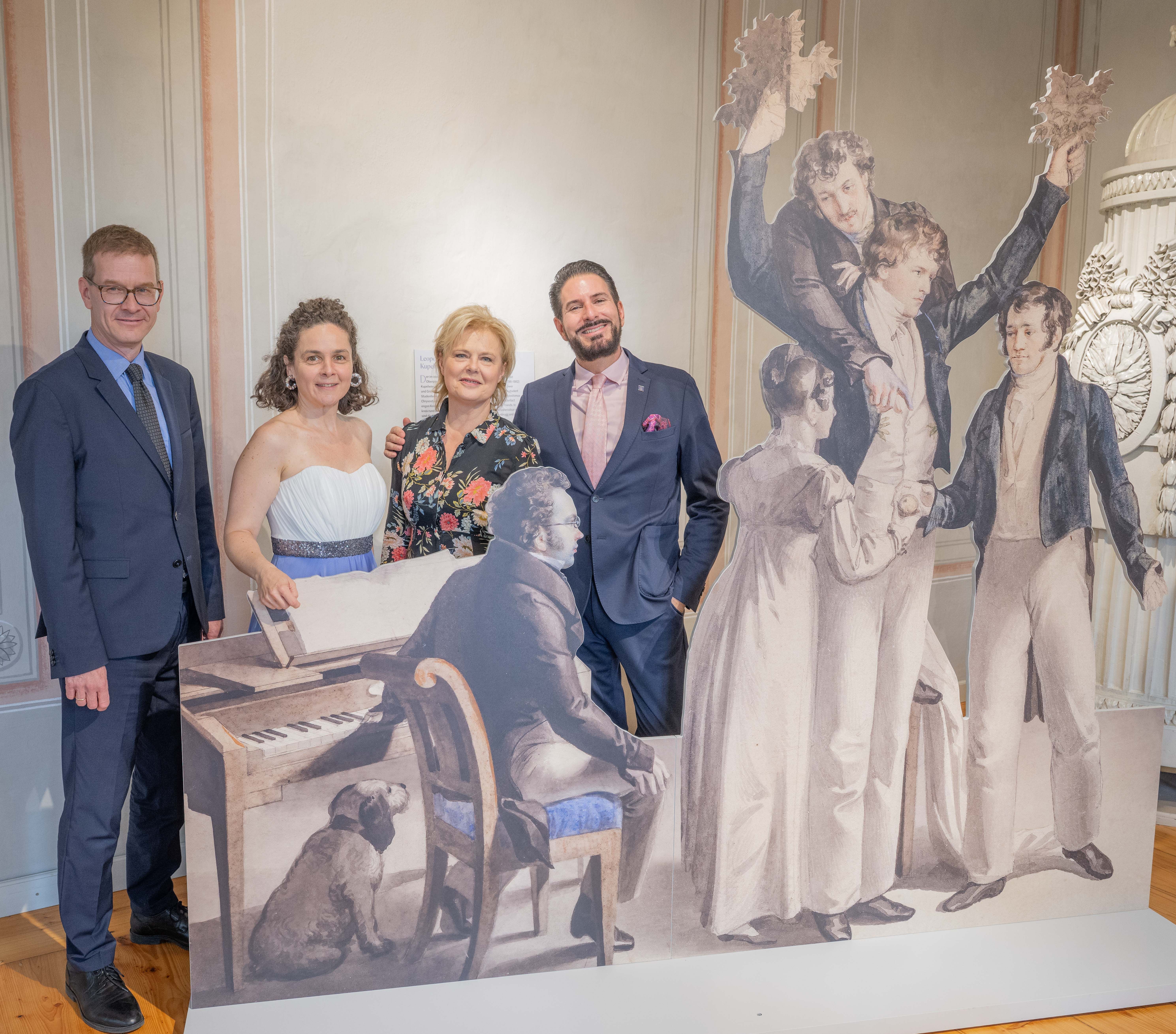 Andreas Lang, Andrea Linsbauer, Ildiko Raimondi und Clemens Unterreiner