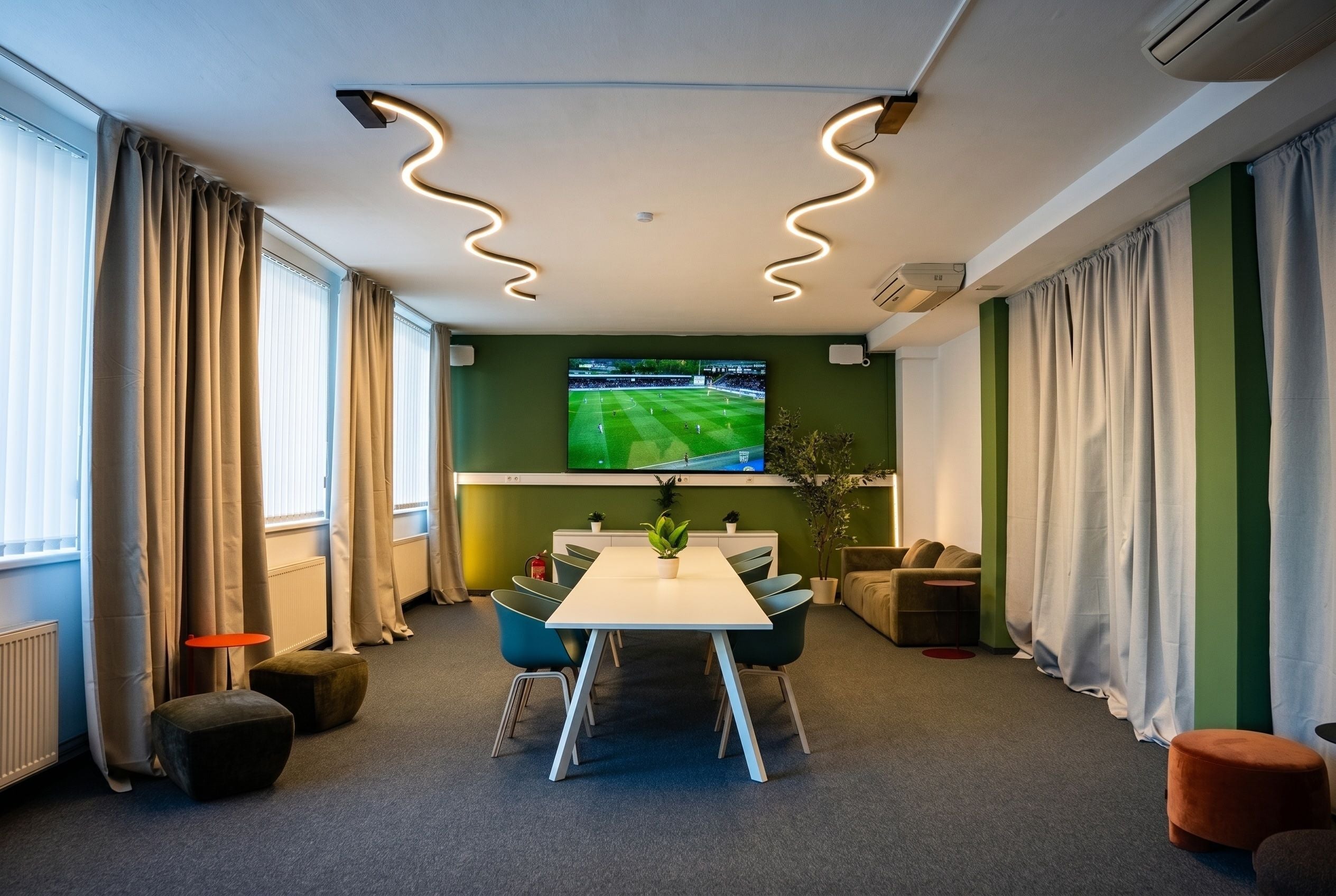 Eventraum in der Football Factory.