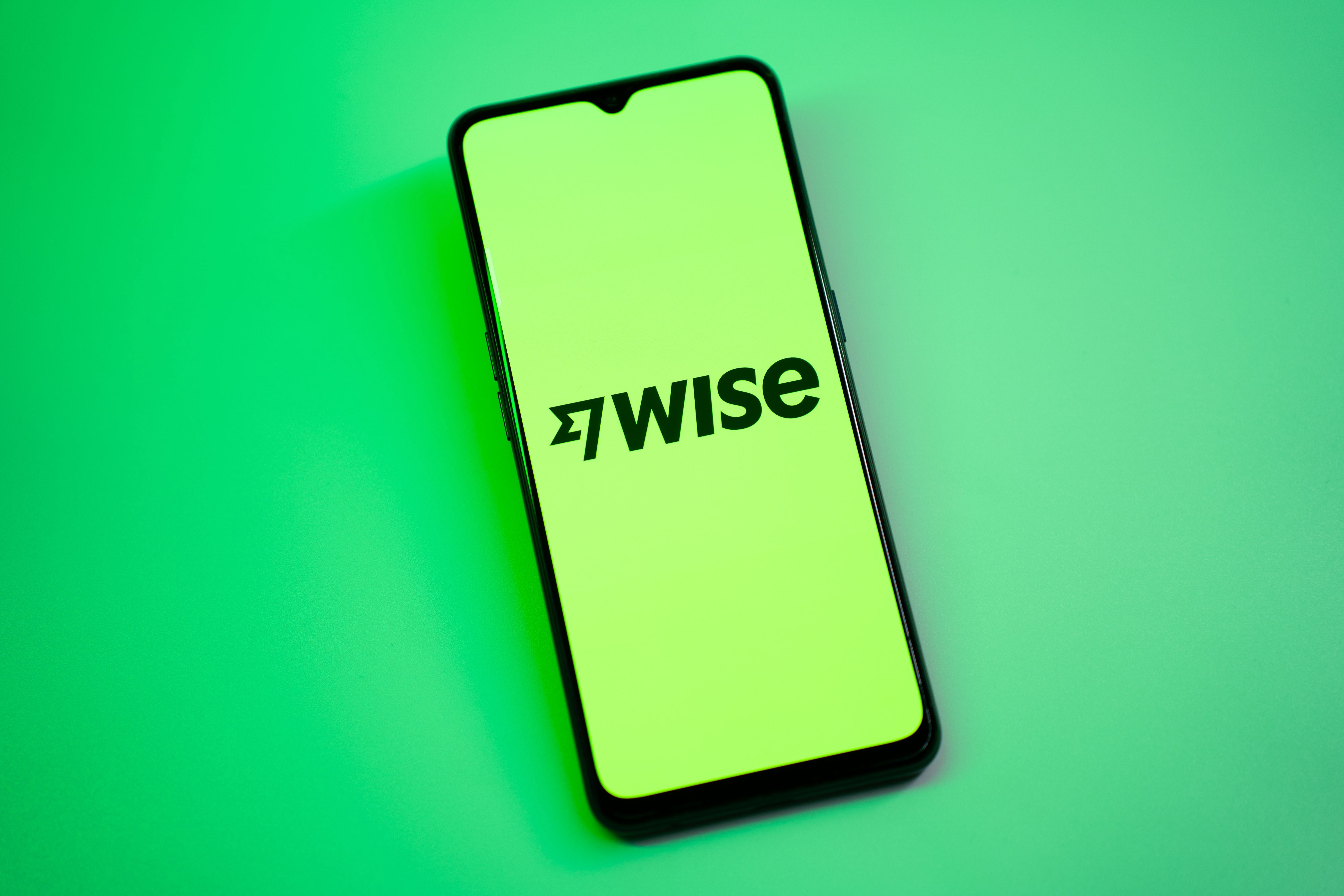 A mobile phone is displaying the logo of the Wise application on its screen. (Photo by Nikos Pekiaridis/NurPhoto via Getty Images)