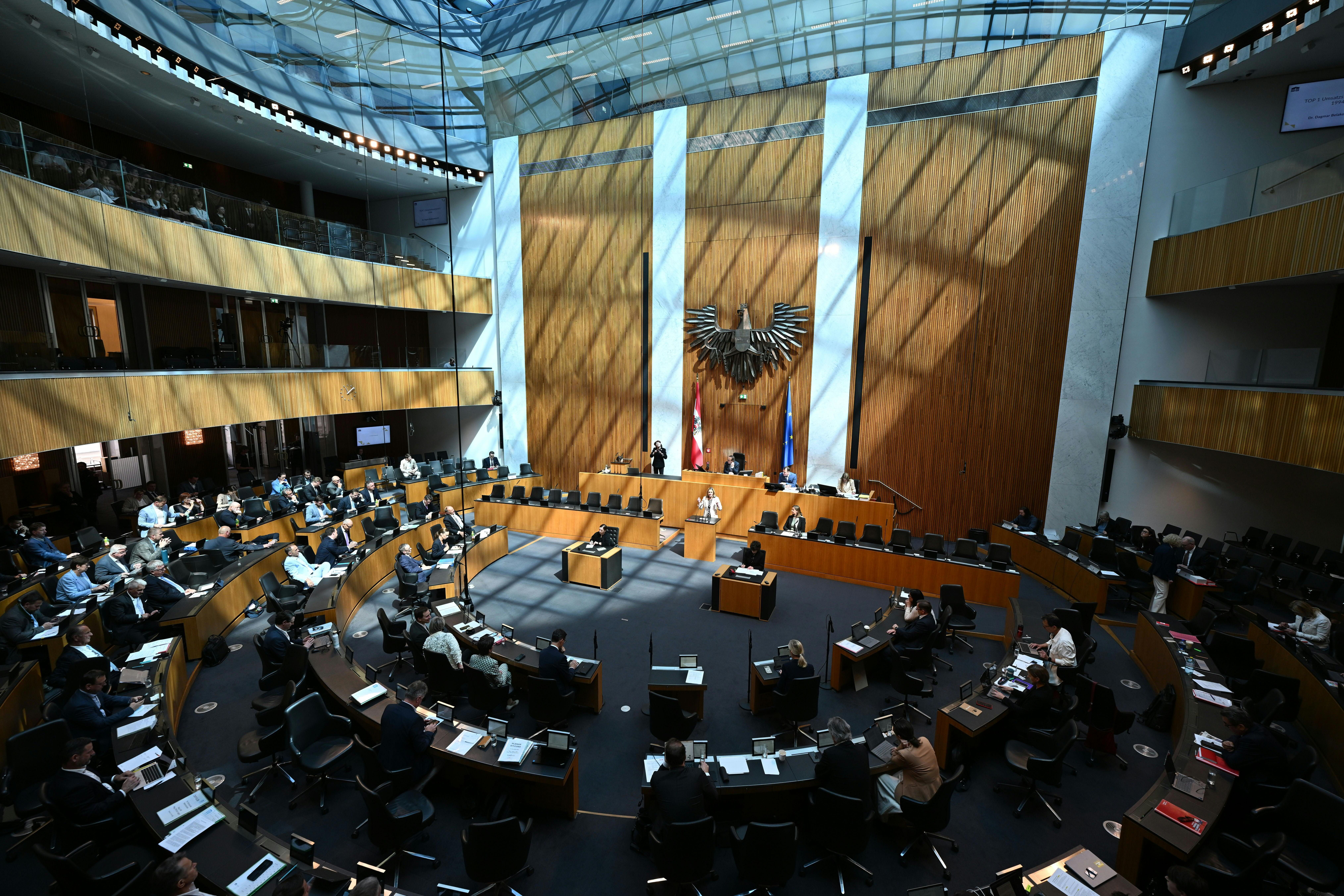 Plenarsaal des Nationalrats.