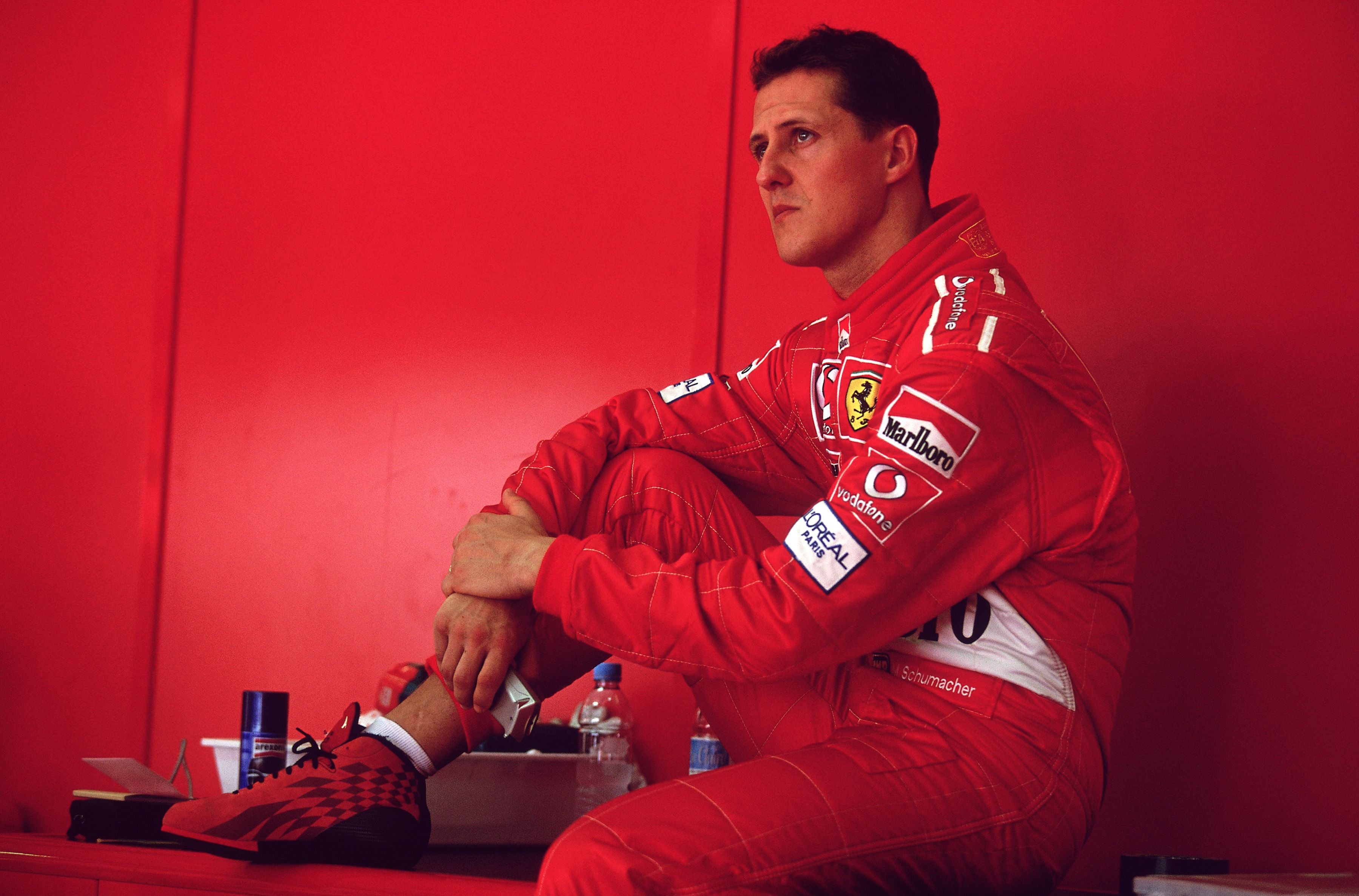 17 Mar 2002: Portrait of Ferrari driver Michael Schumacher before the Formula One Malaysian Grand Prix at the Sepang Circuit in Kuala Lumpur, Malayasia. \ Mandatory Credit: Clive Mason/Getty Images \