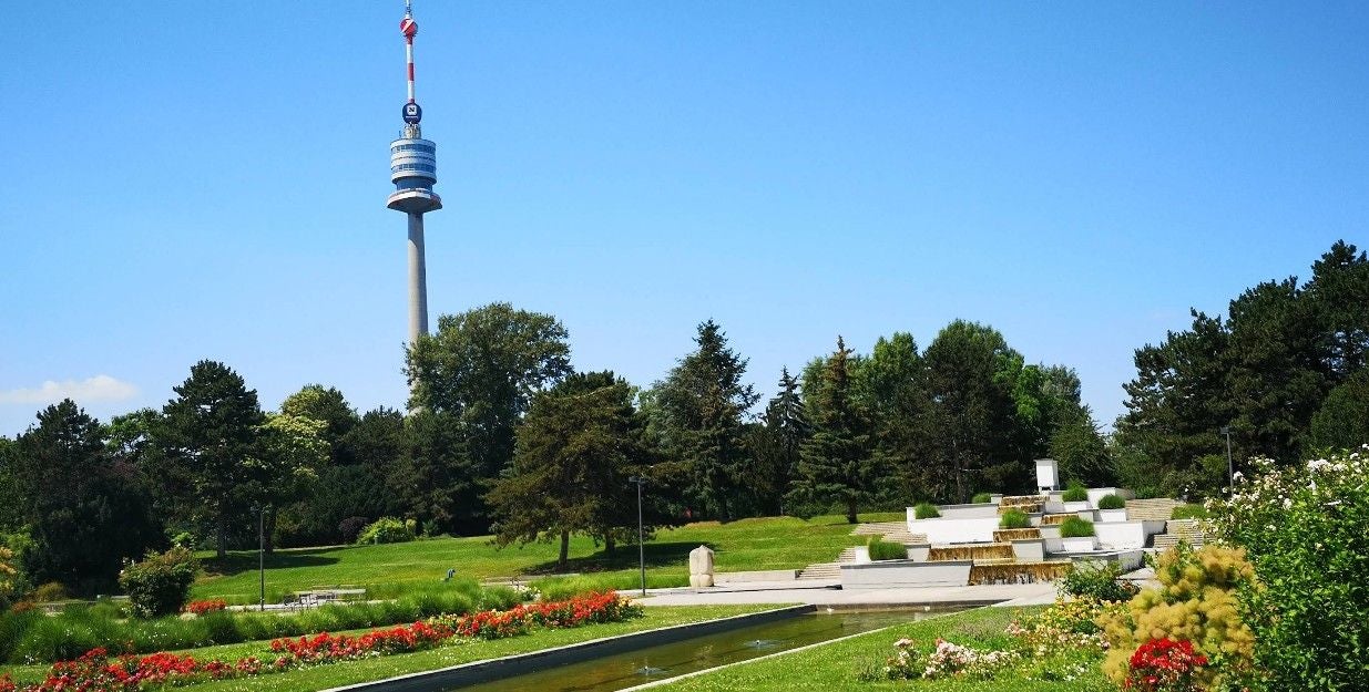 Der Donaupark im 22. Wiener Gemeindebezirk.