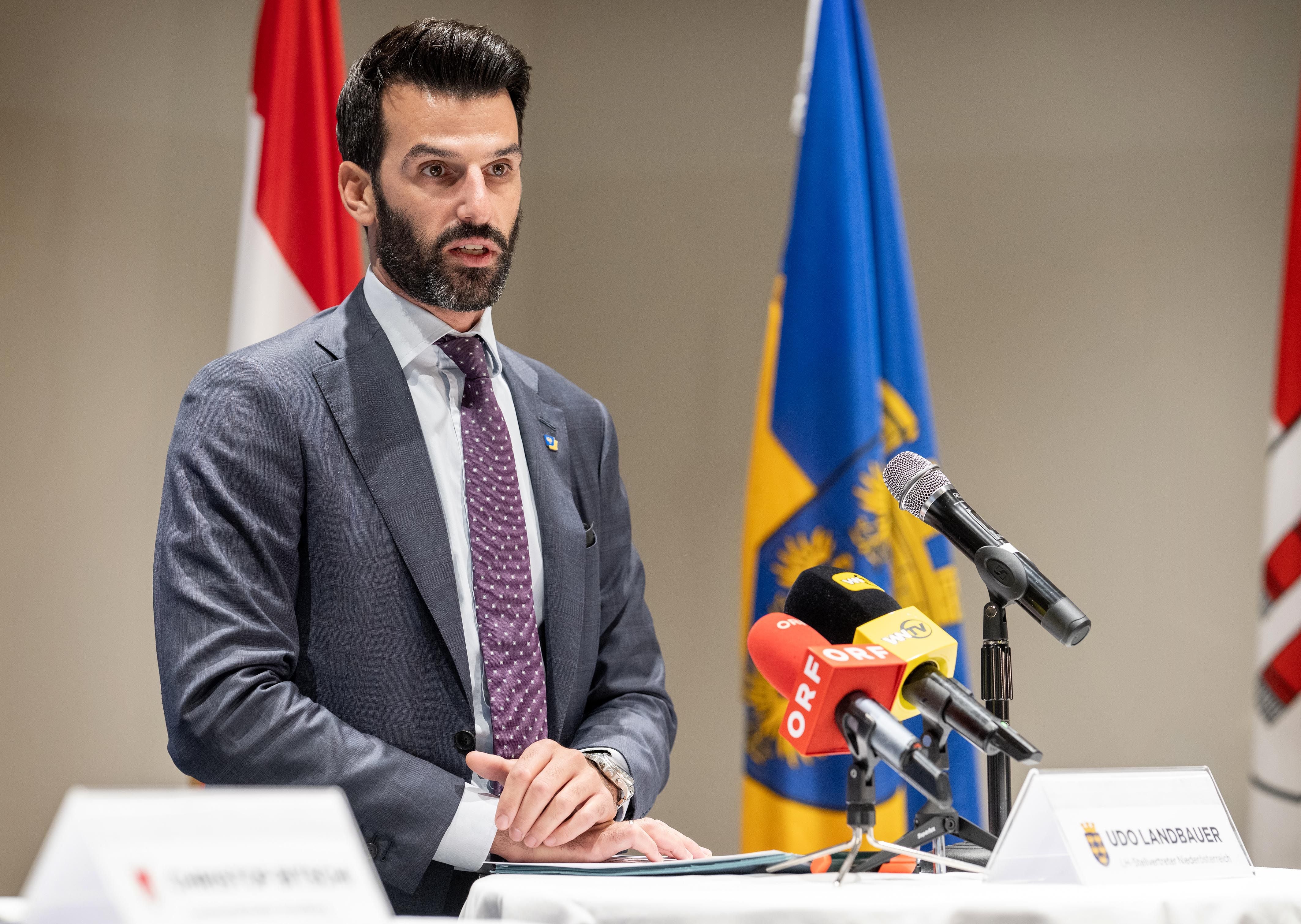 NÖ-Verkehrslandesrat und Landeshauptfrau-Stellvertreter Udo Landbauer (FPÖ).