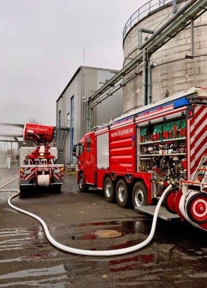 Die neue Hochleistungspumpe schafft 50.000 Liter Wasser pro Minute weg.
