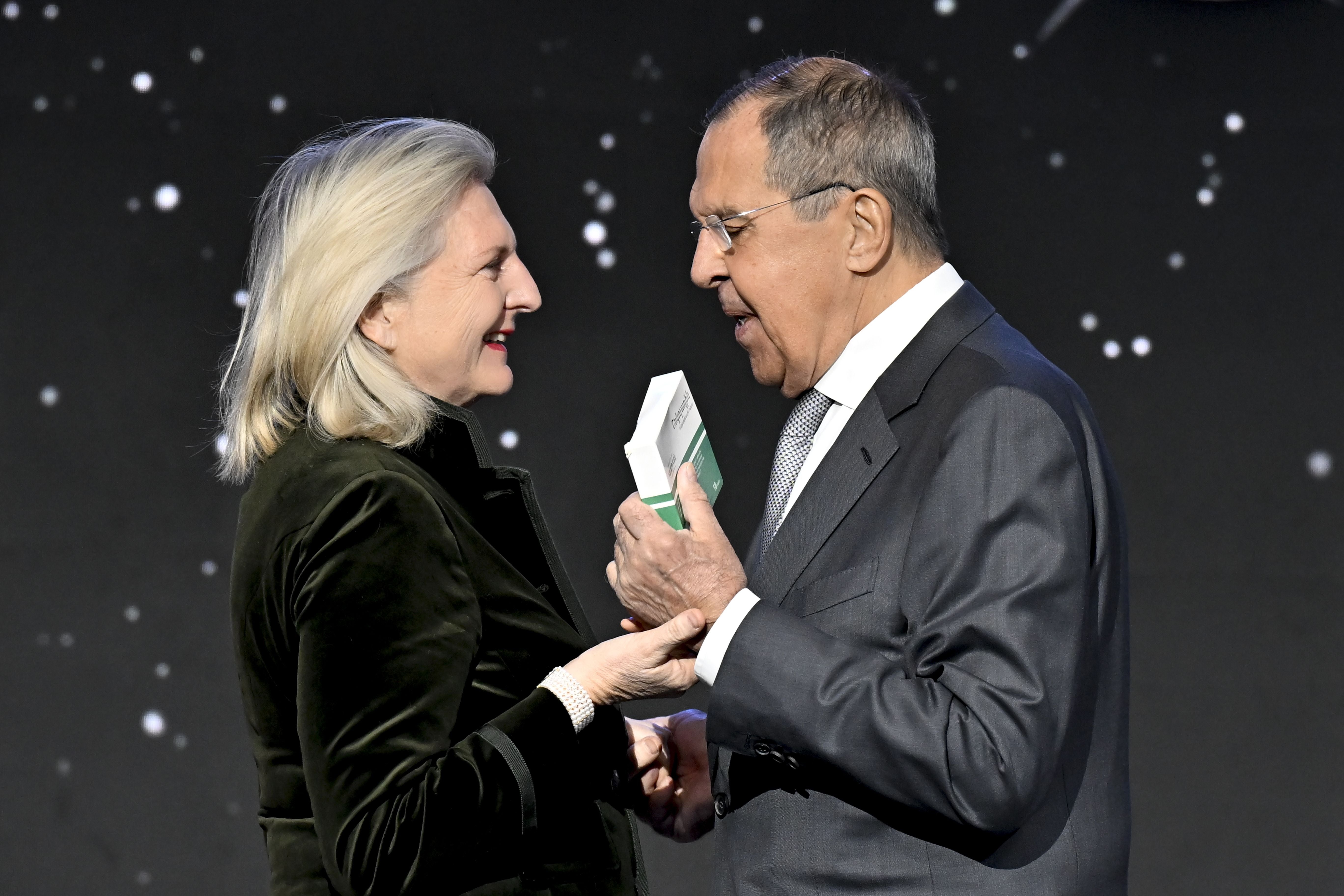 Russen-Außenminister Sergei Lawrow und Karin Kneissl.