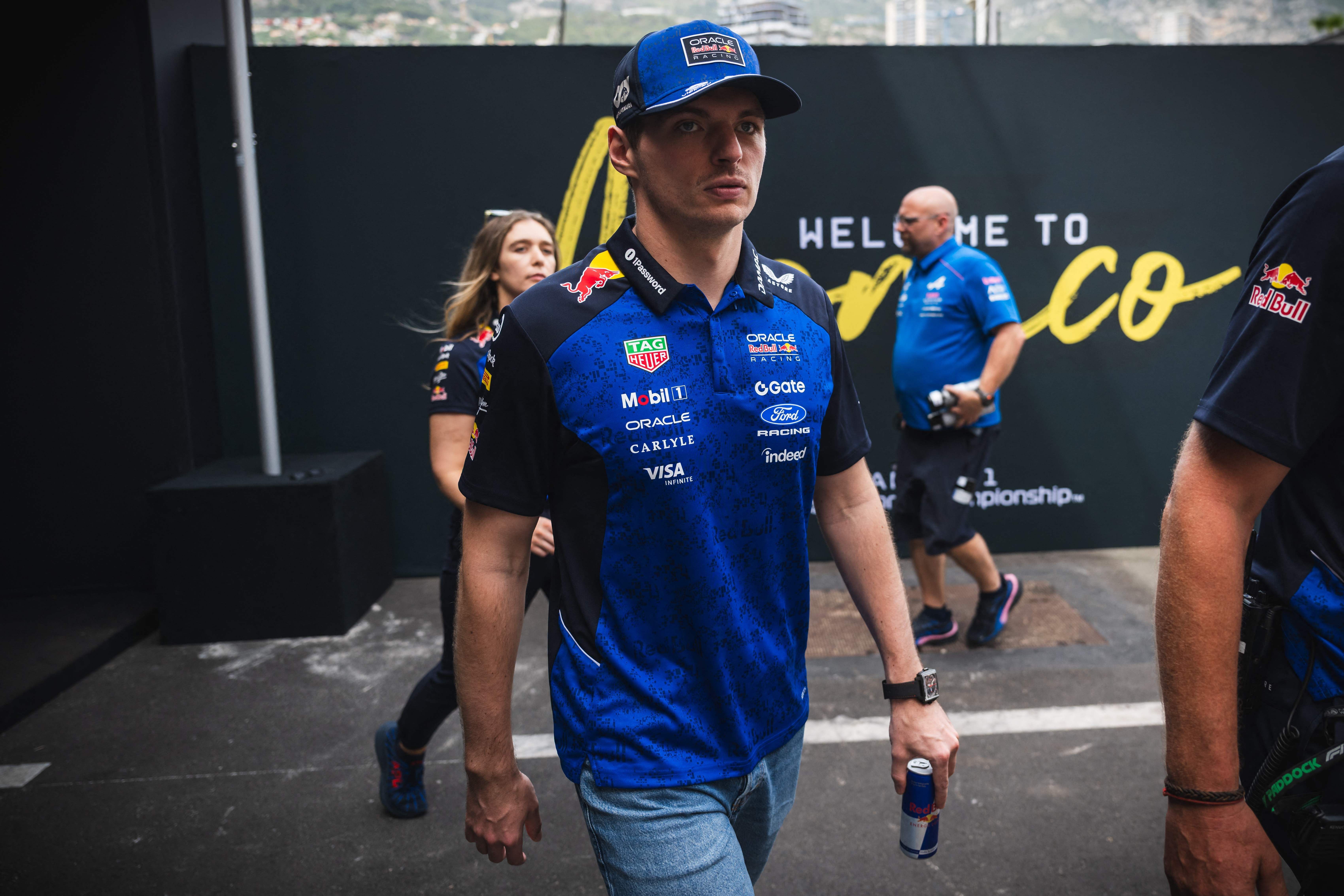 Red Bull Racing's Dutch driver Max Verstappen arrives to the paddock at the Circuit de Monaco in Monaco, on June 4, 2026, ahead of the Formula One Monaco Grand Prix. (Photo by Andrej ISAKOVIC / AFP)