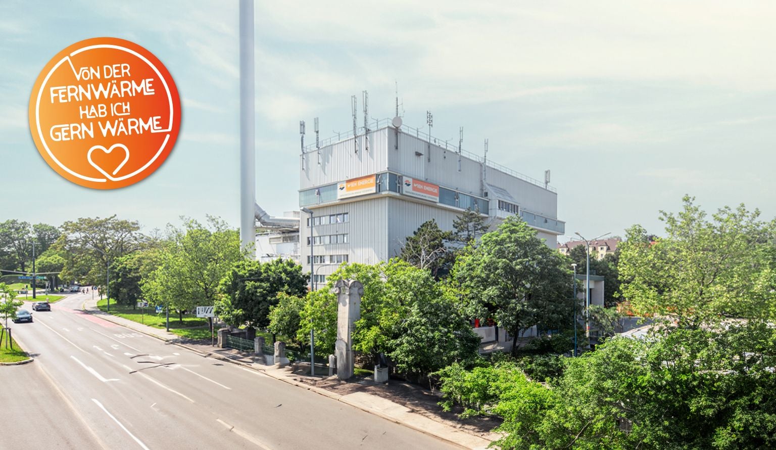 Die Müllverbrennungsanlage Flötzersteig.
