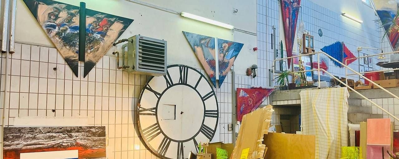 Sochureks Atelier in einer stillgelegten Molkerei in Ober-Grafendorf.