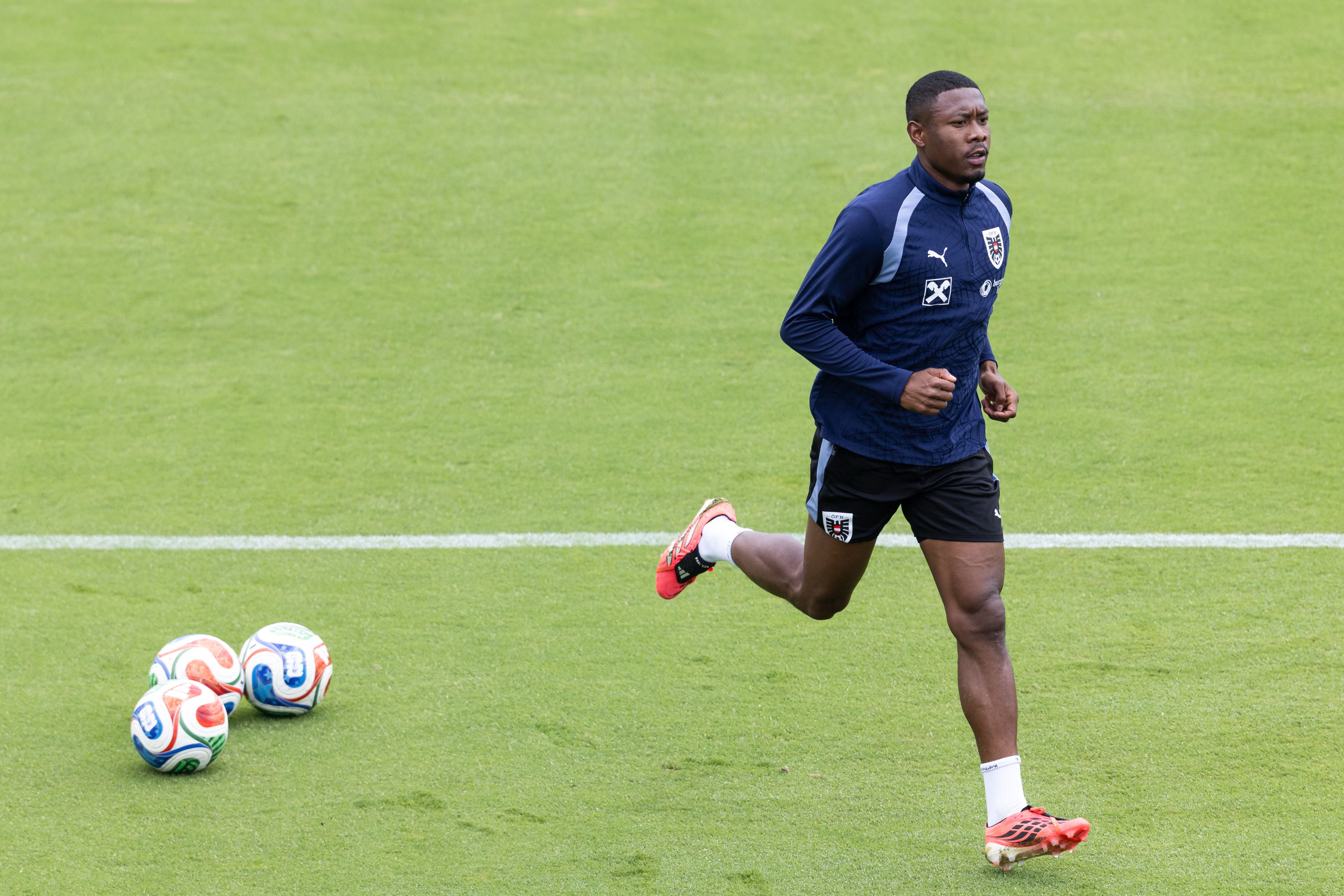 David Alaba trainiert zum dritten Mal individuell