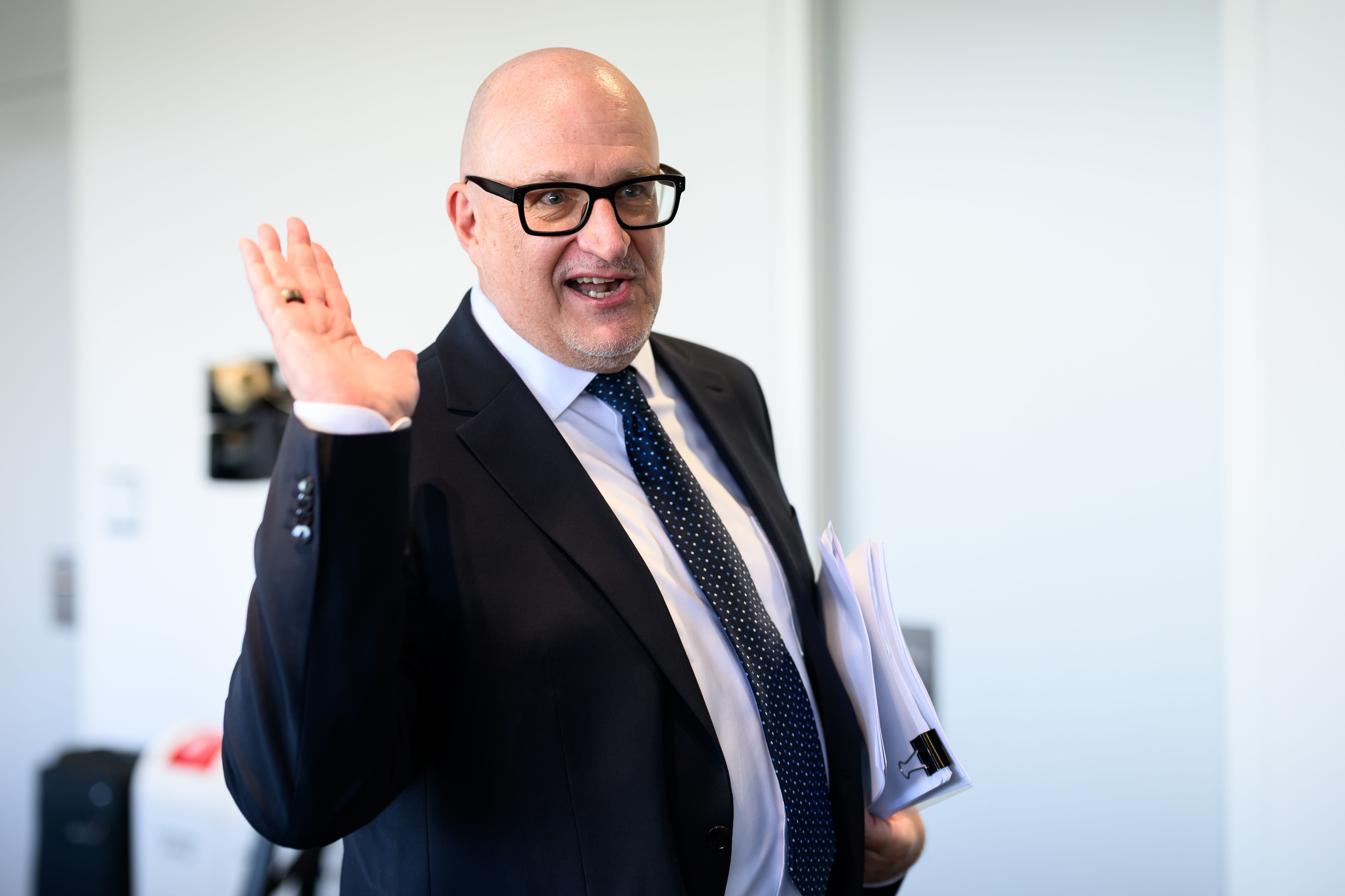 ABD0064_20260529 - WIEN - ÖSTERREICH: Markus Breitenecker am Freitag, 29. Mai 2026, im Rahmen eines Pressegesprächs zu seiner ORF-Bewerbung in Wien. - FOTO: APA/HANS KLAUS TECHT