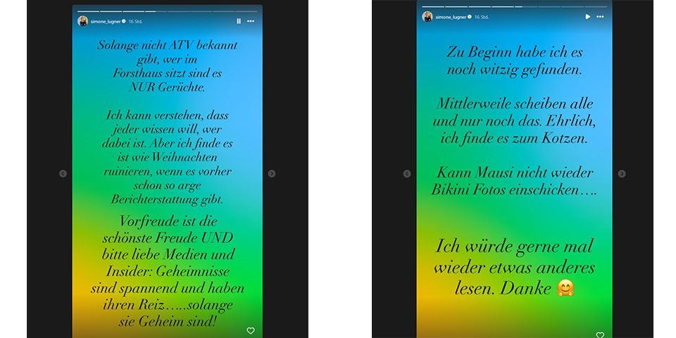 Simone macht sich Luft