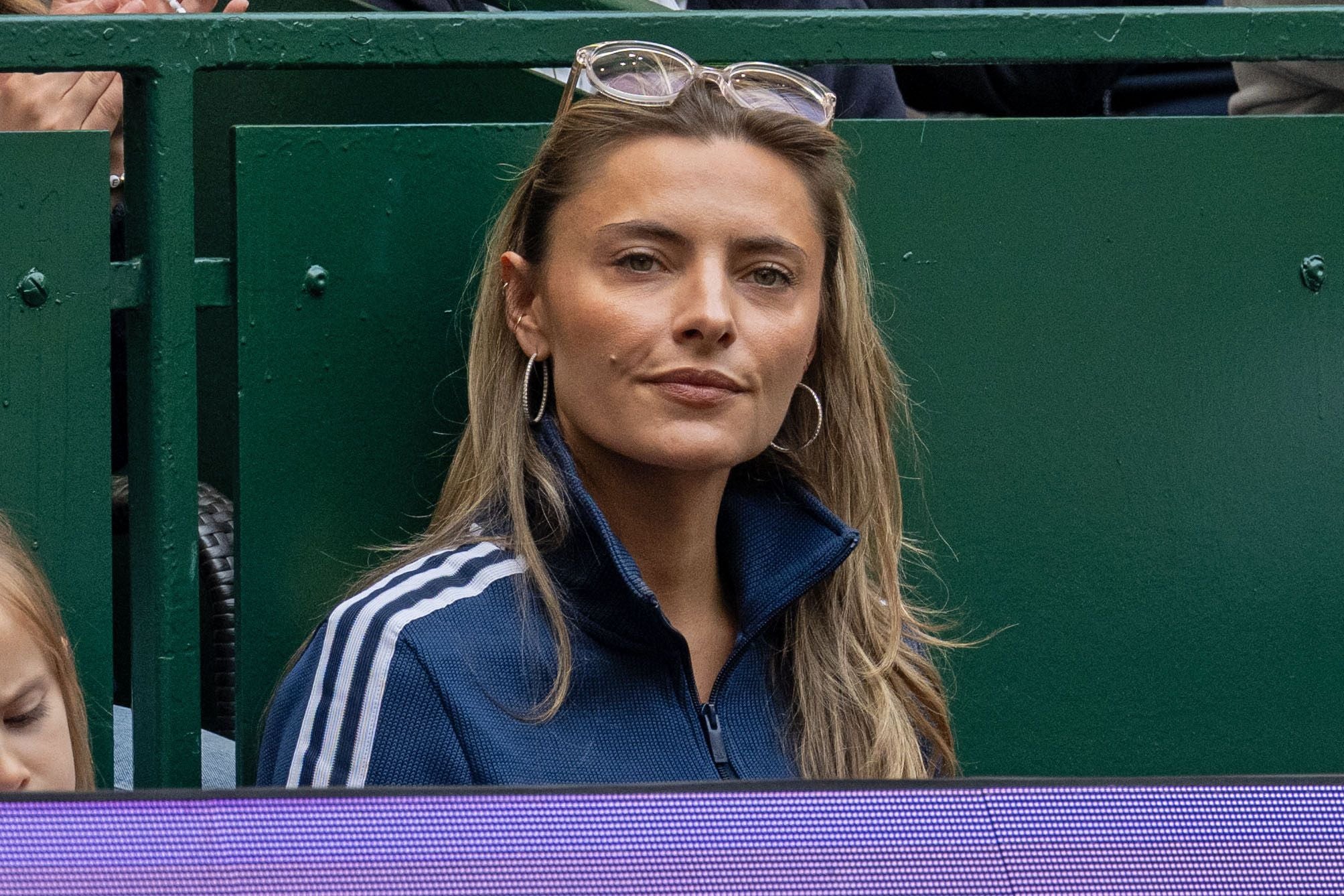 HALLE, GERMANY - JUNE 14: Sophia Thomalla attends the Sascha Zverev award ceremony during day two of the Terra Wortmann Open 2026 at OWL-Arena on June 14, 2026 in Halle, Germany. (Photo by Thomas F. Starke/Getty Images)