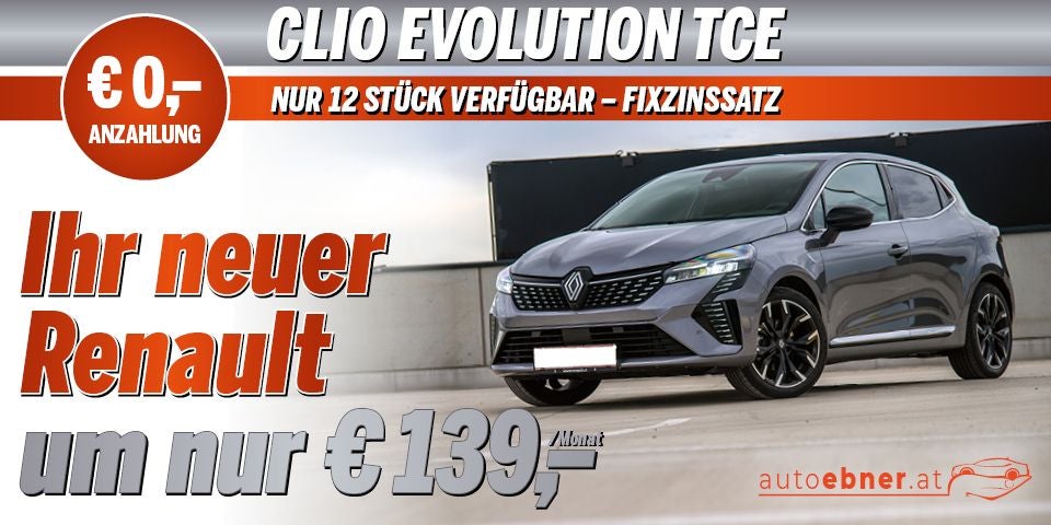Ihr neuer Renault Clio um nur 139 Euro pro Monat