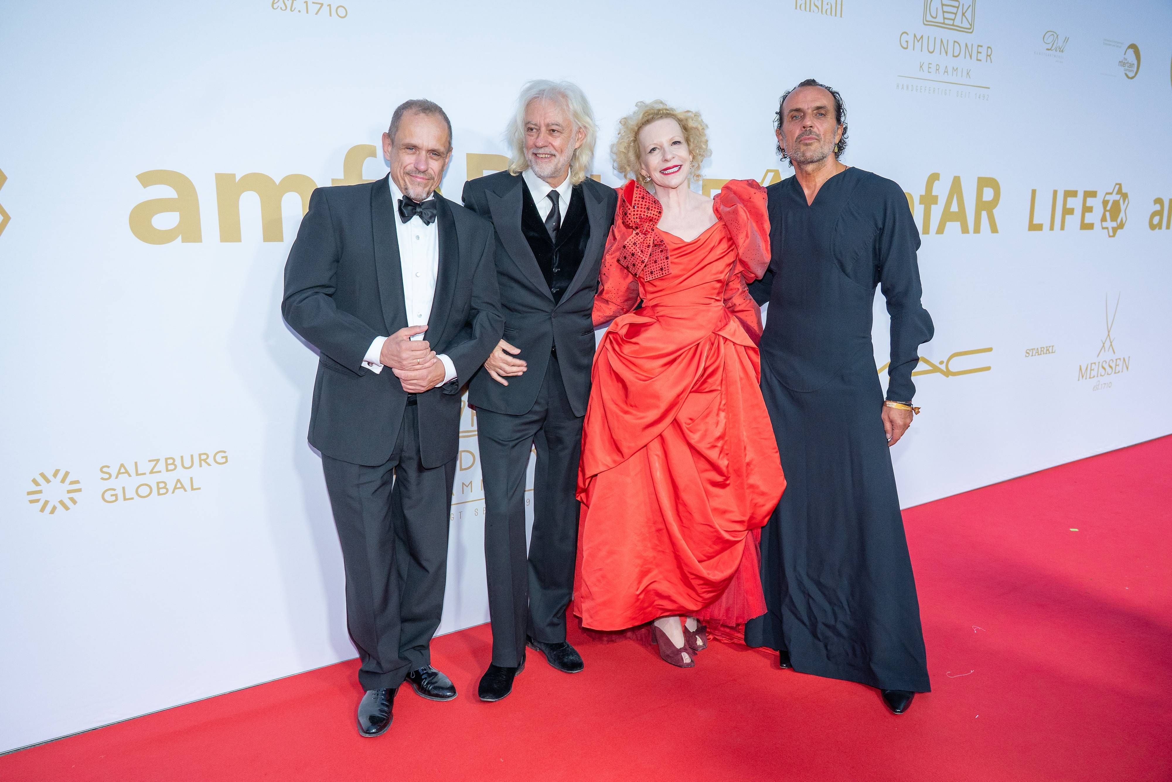 Gery Keszler, Bob Geldof, Sunnyi Melles Andreas Kronthaler