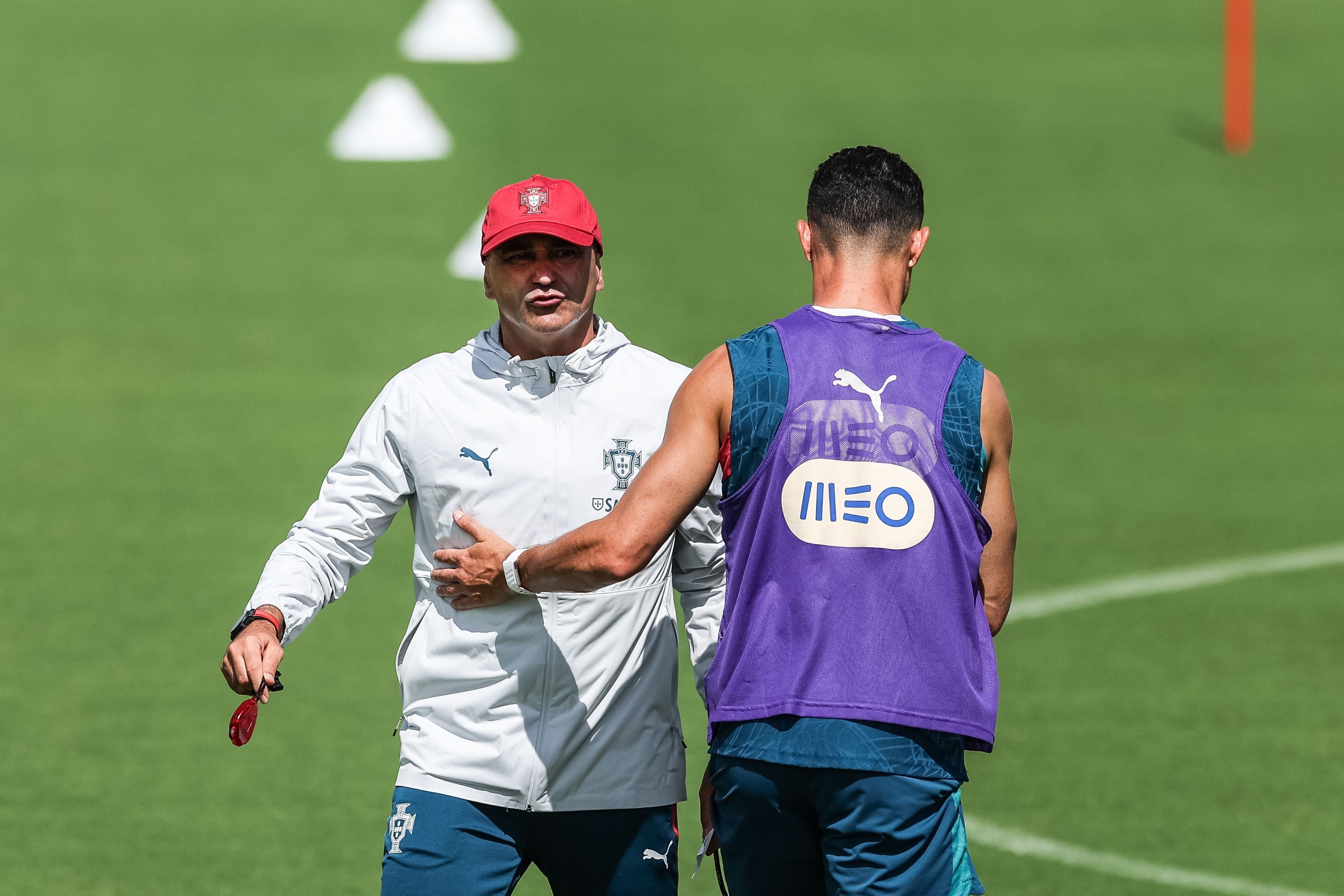 Portugal-Coach Roberto Martinez und sein Superstar Cristiano Ronaldo