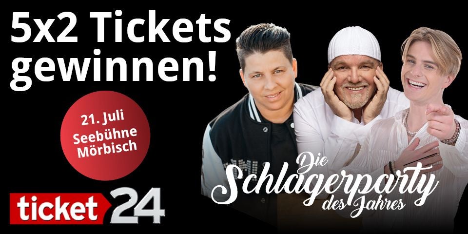 5x2 Tickets für die Schlagerparty in Mörbisch gewinnen