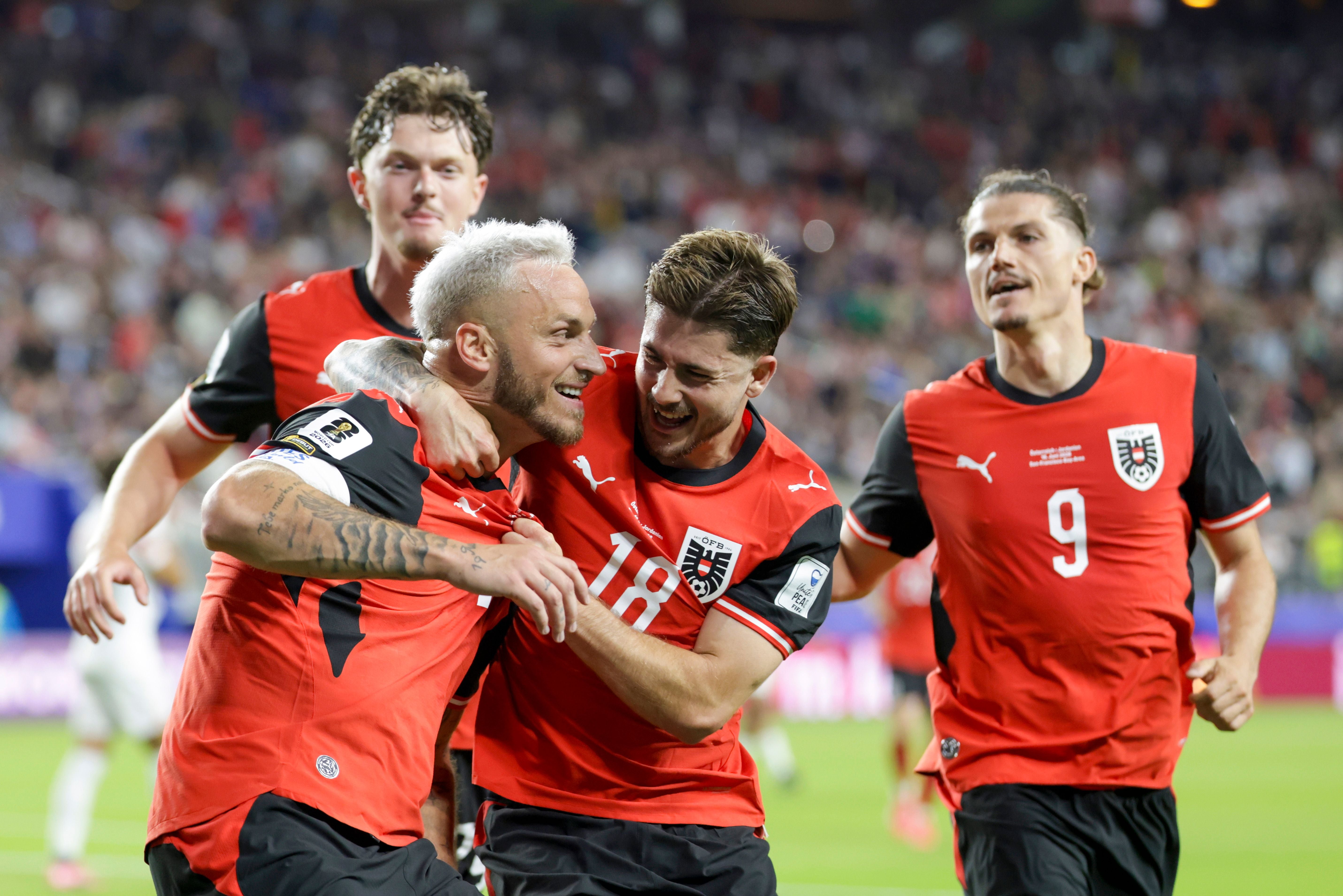 Jubel über das 48. Team-Tor von Marko Arnautovic.