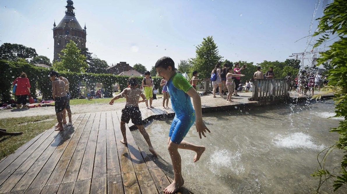 Wiener Wasserfest am Wasserspielplatz Wasserturm.