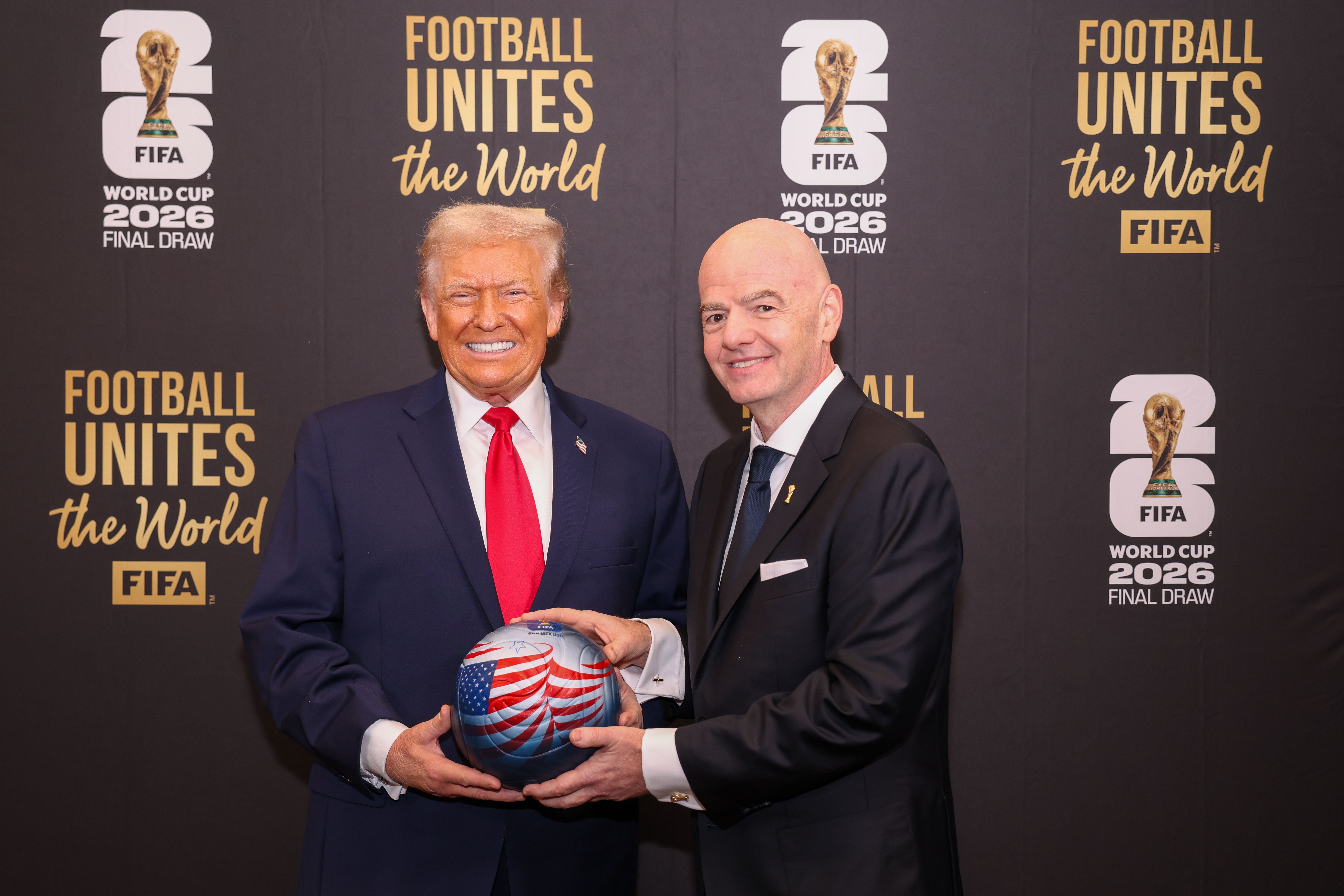 Donald Trump mit FIFA-Präsident Gianni Infantino.