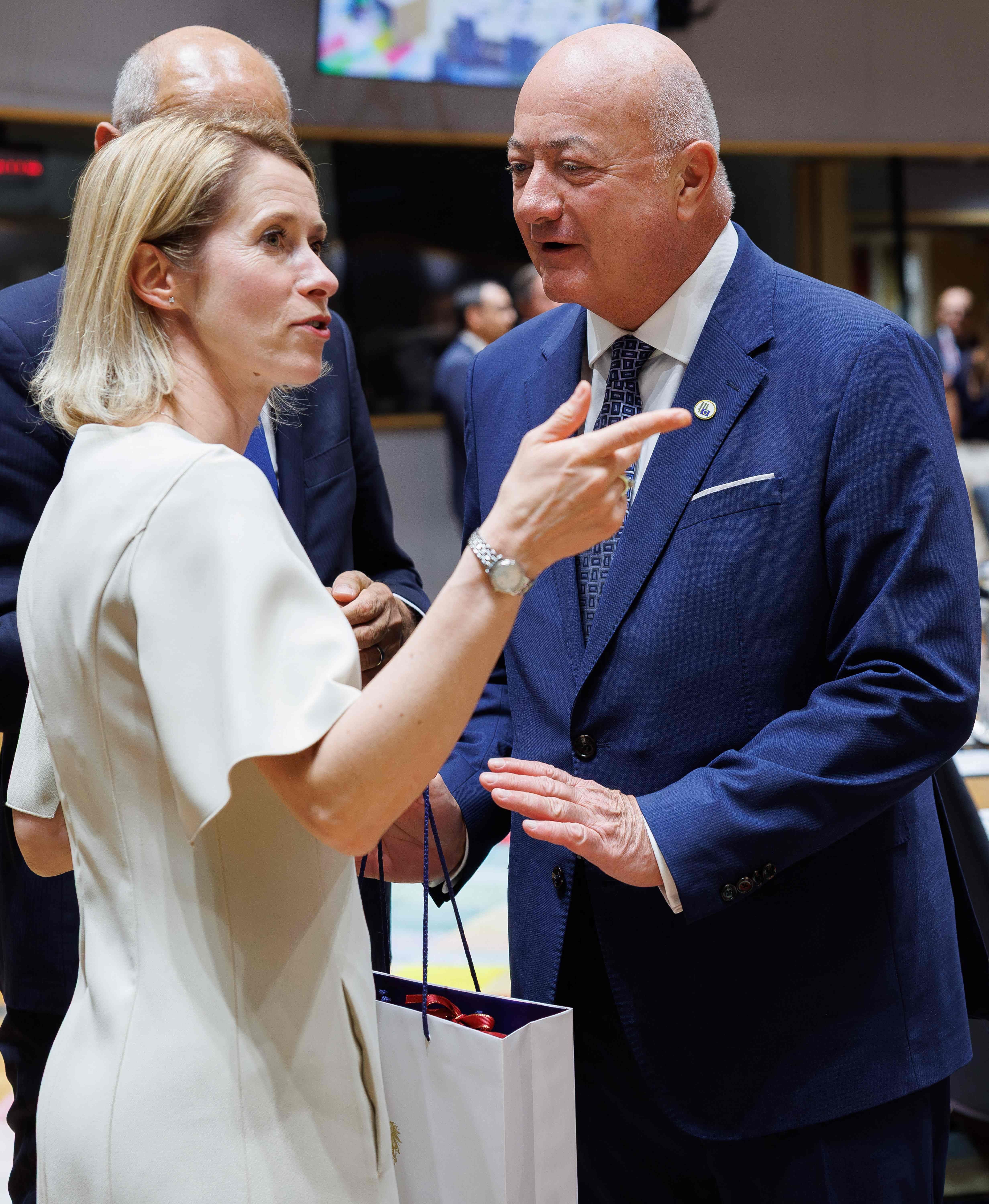 Bundeskanzler Christian Stocker (ÖVP) und EU-Außenbeauftragte Kaja Kallas