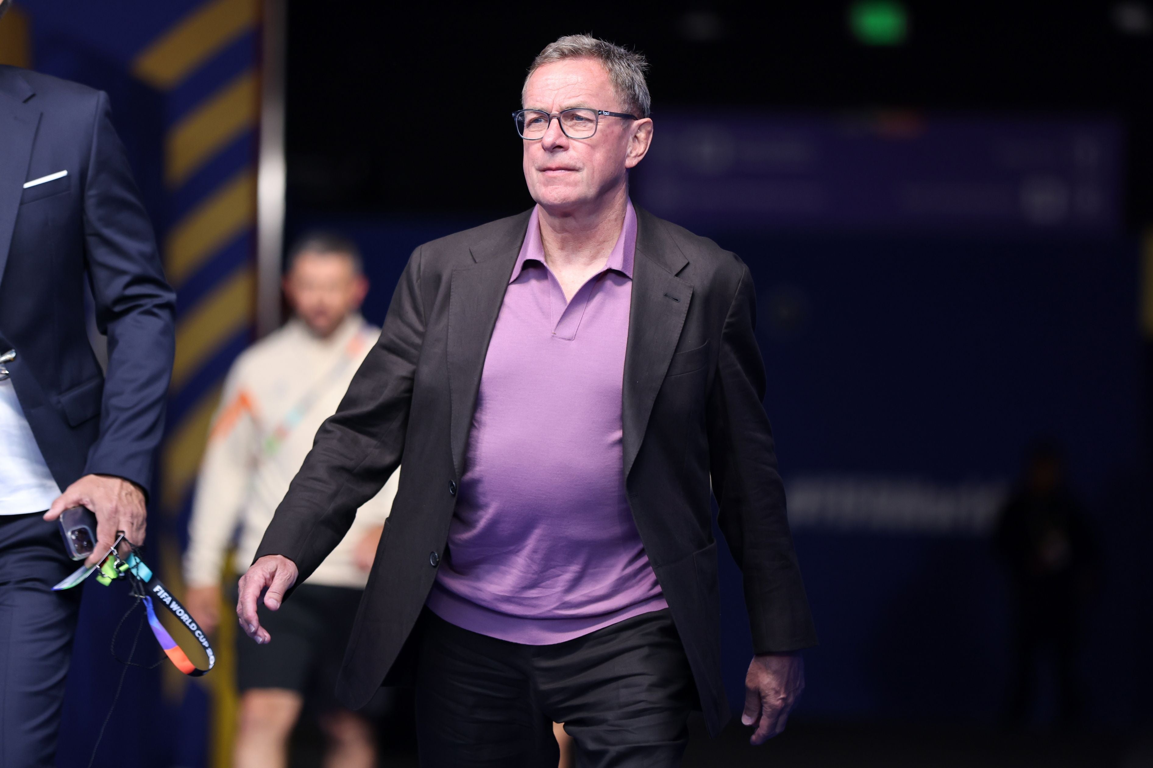 epa13042976 Austria's head coach Ralf Rangnick enters the pitch ahead of the FIFA World Cup 2026 group stage match Austria against Jordan, in San Francisco, USA, 16 June 2026. EPA/BENJAMIN FANJOY