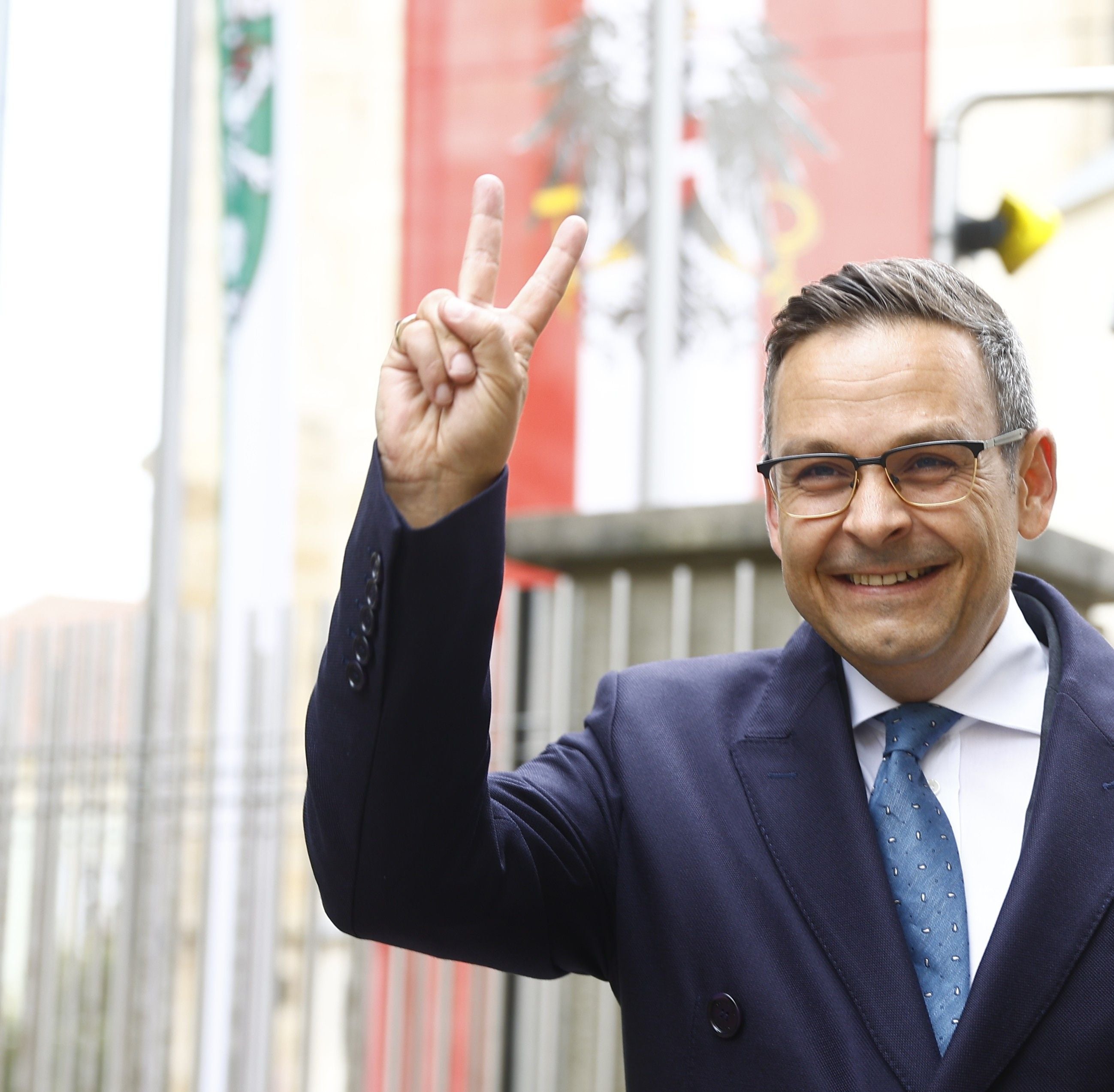 Ein zuversichtlicher Gerald Grosz.