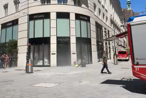 Feuerwehreinsatz bei Prada