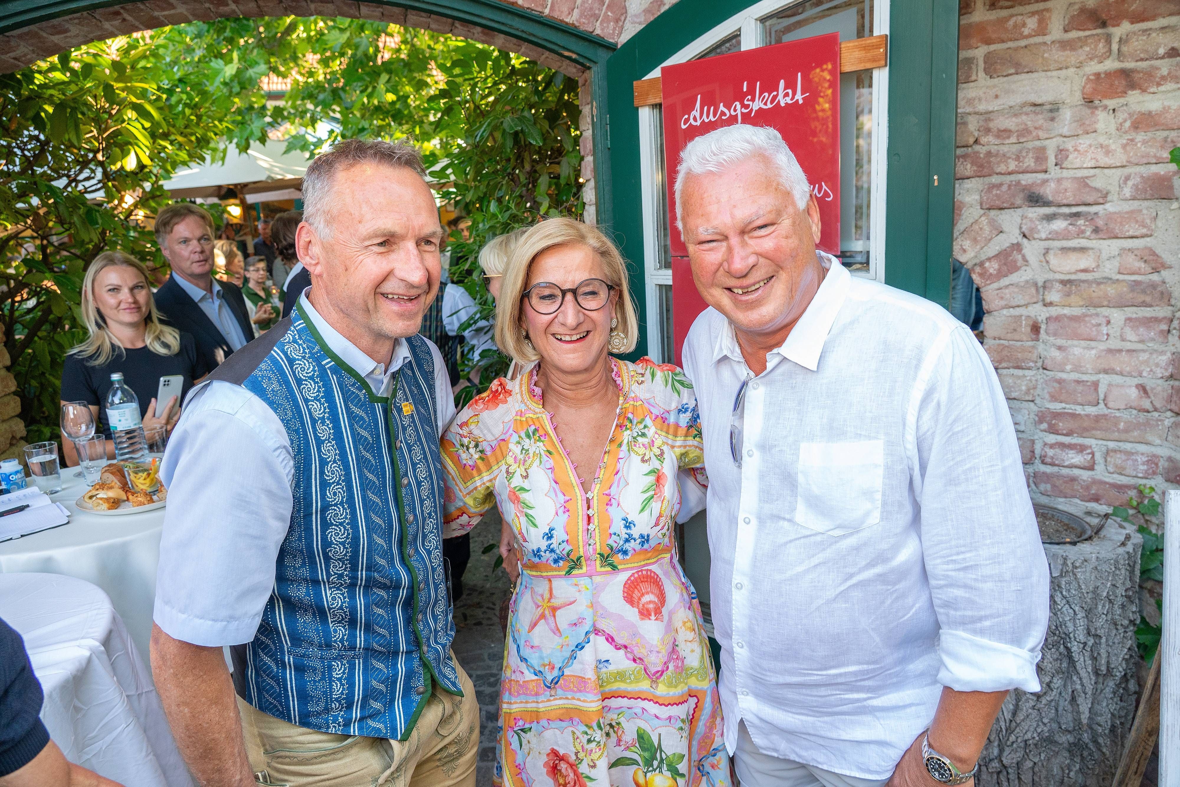 Anton Pfeffer, Johanna Mikl-Leitner und Toni Polster