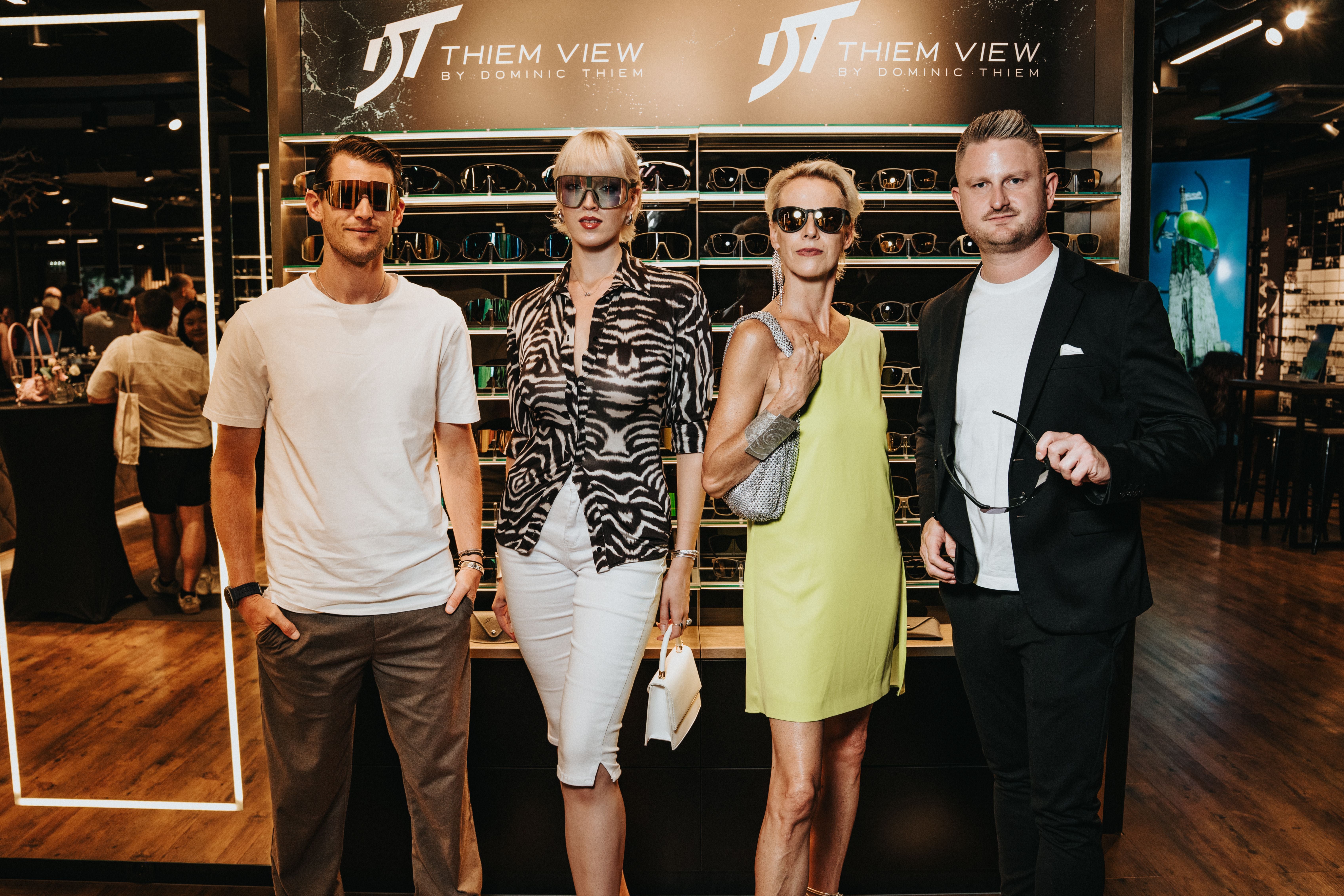 Dominic Thiem, Lou-Anne und Martina Gleissenebner, Fritz Wutscher jr.