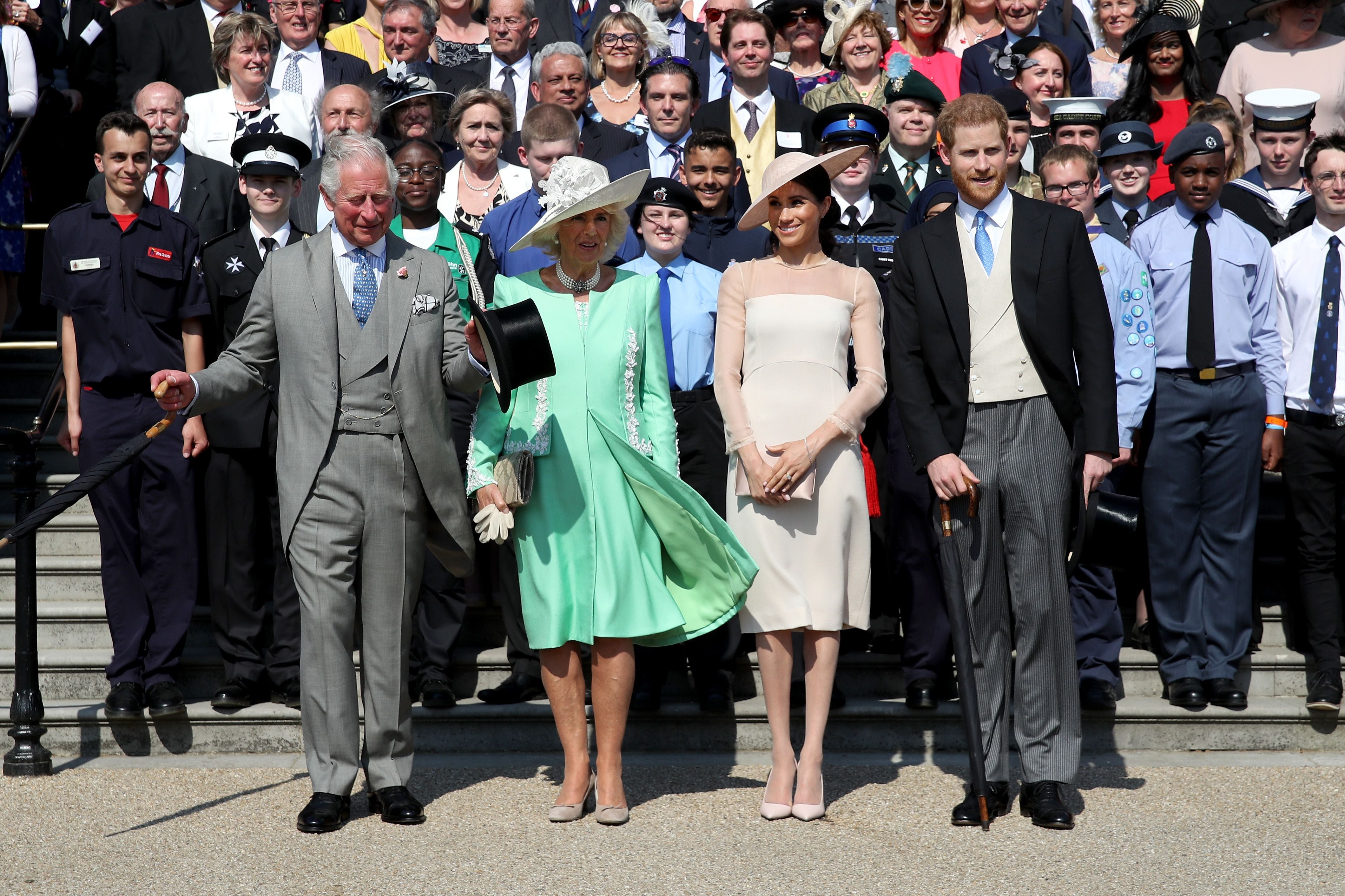 Charles, Camilla, Meghan und Harry