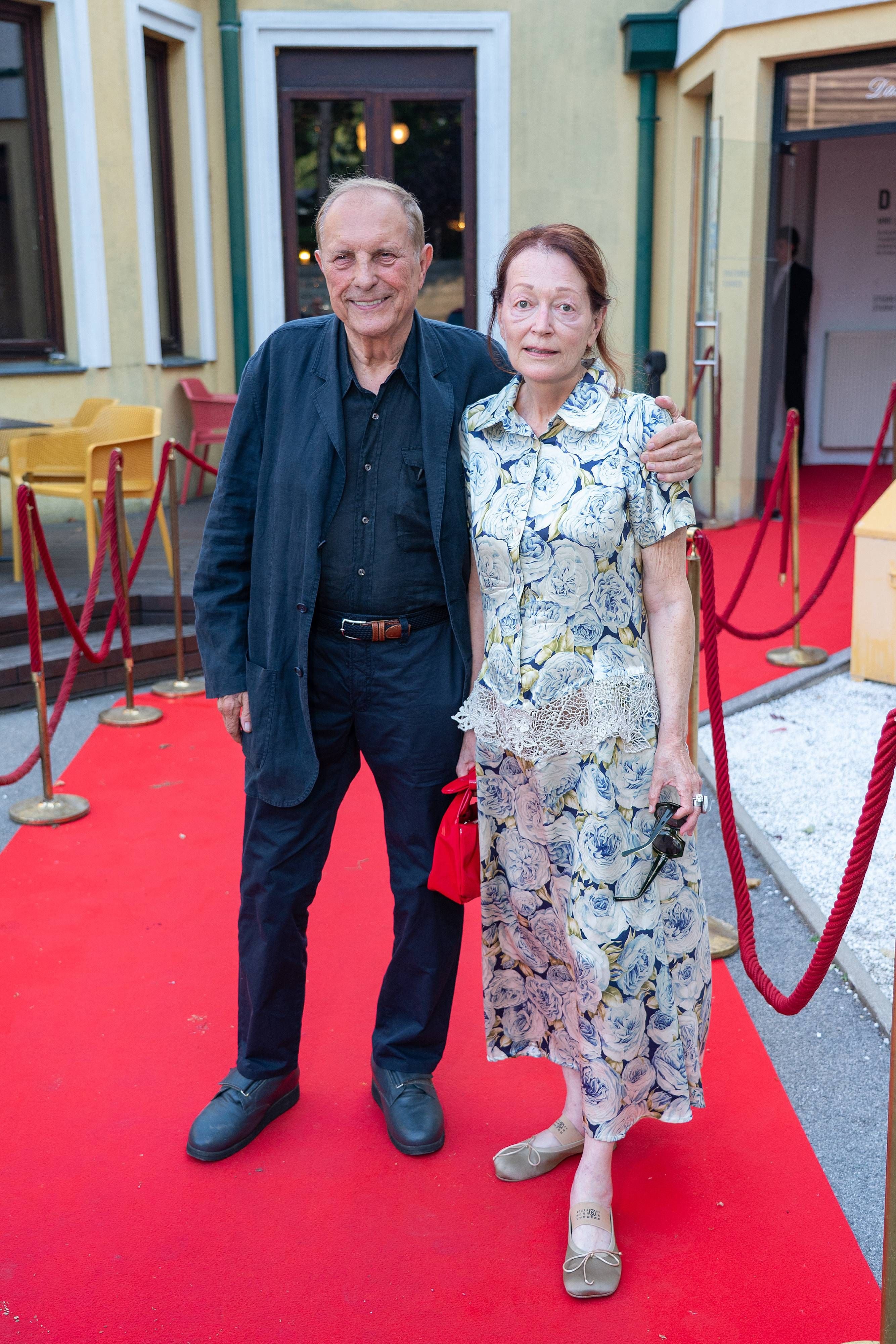 Christian Ludwig Attersee und Gattin Ingried Brugger