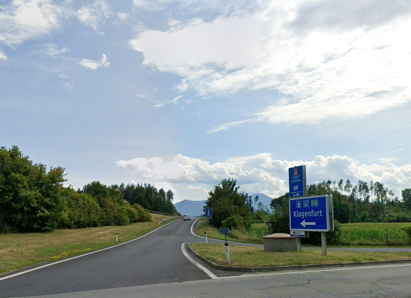 Die Auffahrt zur A2.