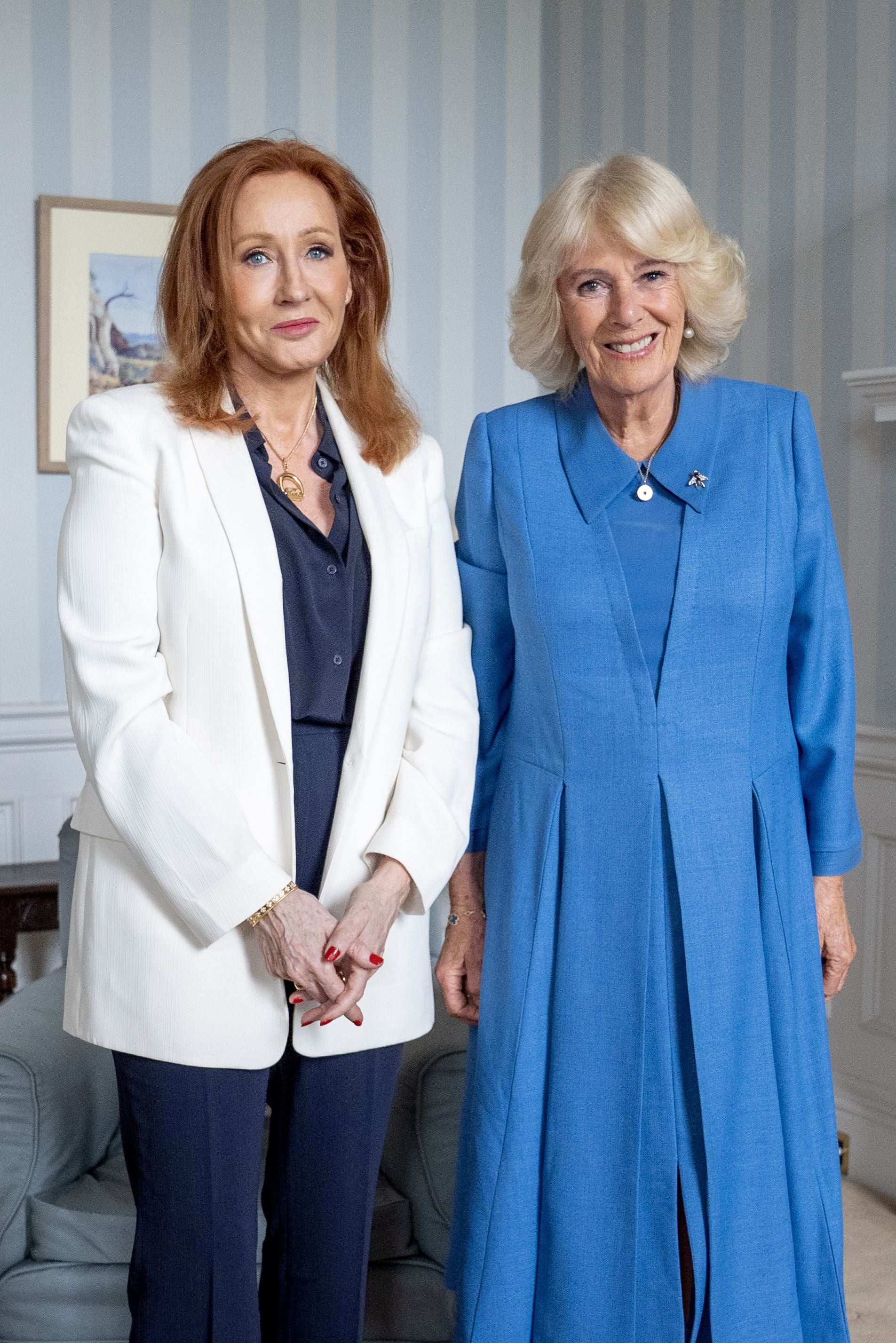Königin Camilla und J. K. Rowling