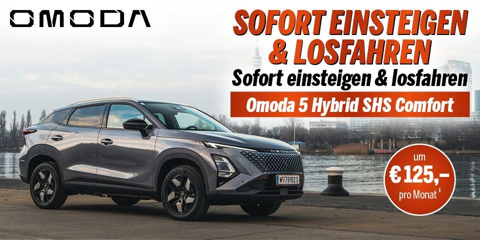 Der neue Omoda 5 Hybrid mit Vollausstattung um nur 299 Euro pro Monat