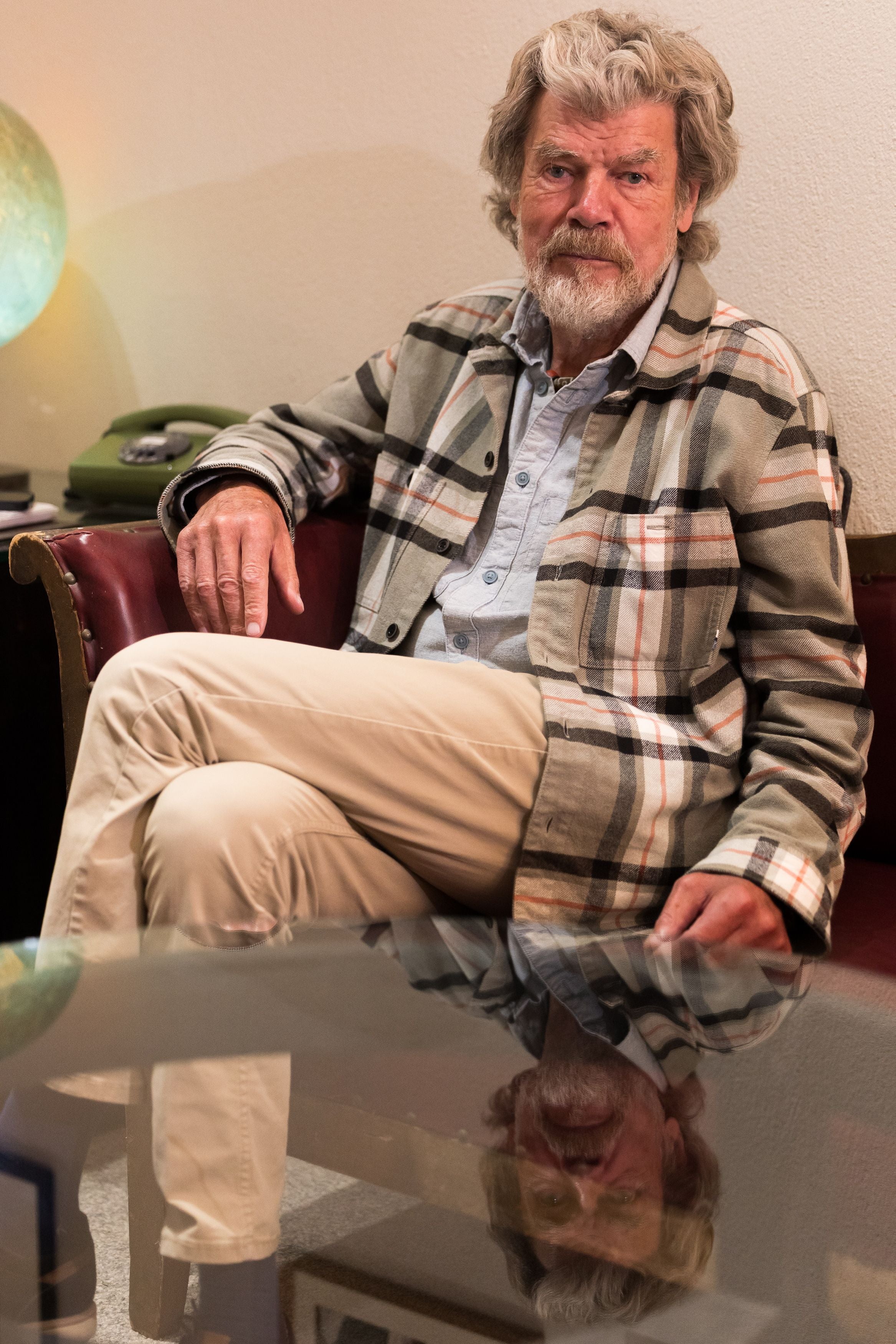 Reinhold Messner am Donnerstag 26. Juni 2025 im Rahmen eines Medientermin zur Eröffnung des 'Reinhold Messner Haus' in Sexten.