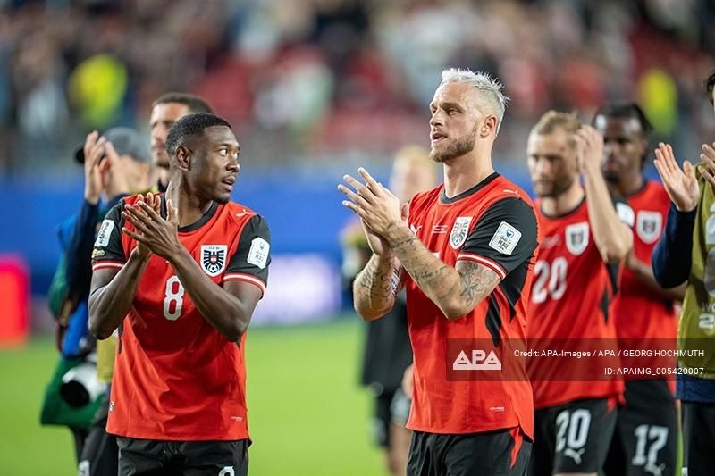 Unsere Routiniers David Alaba und Marko Arnautovic.
