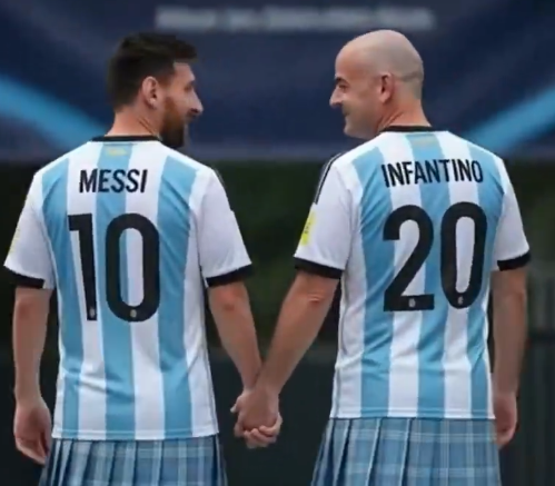 "Beste Freunde": Lionel Messi &amp; FIFA-Präsident Gianni Infantino