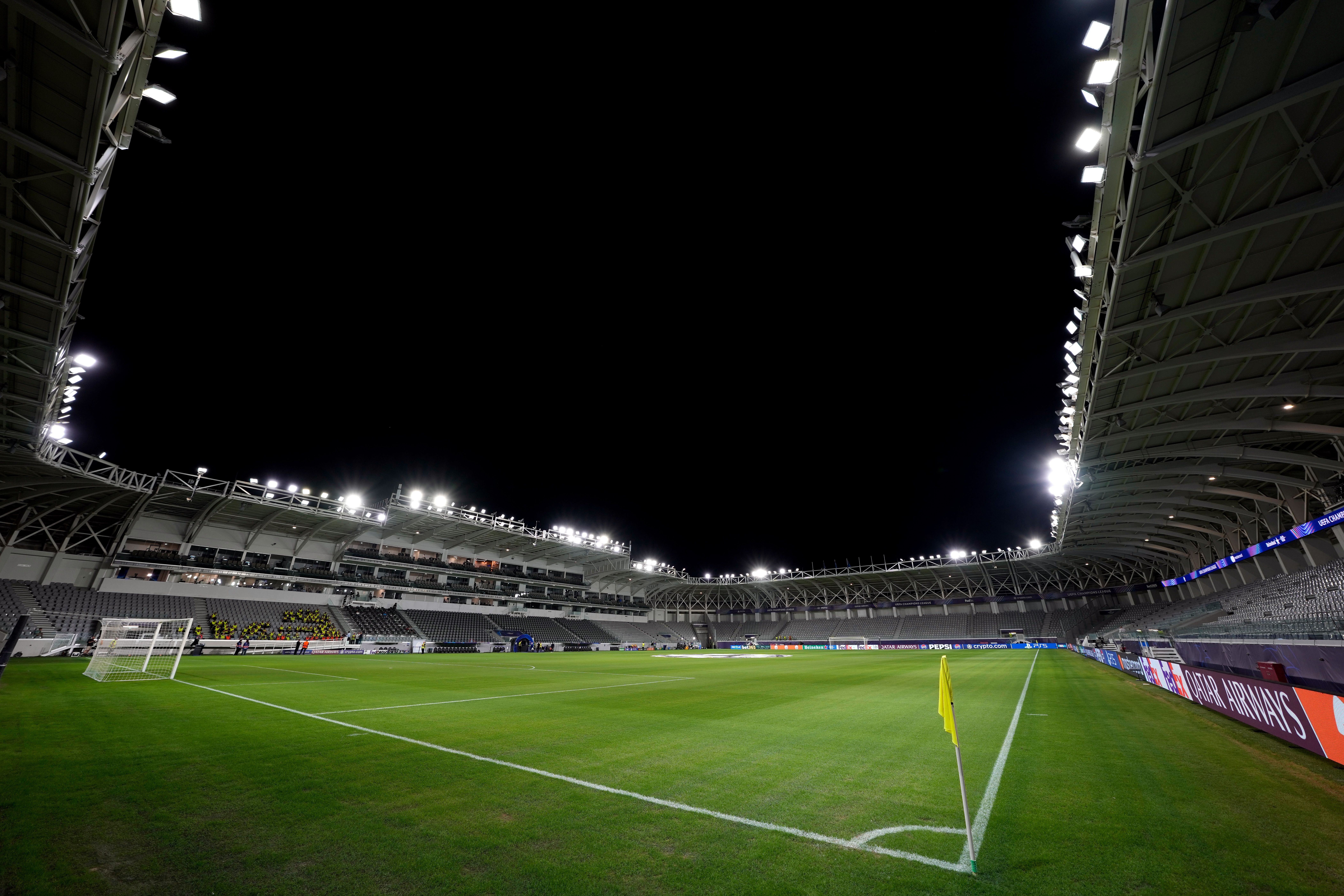 LIMASSOL, CYPRUS - SEPTEMBER 30: General view inside the stadium prior to the UEFA Champions League 2025/26 League Phase MD2 match between Pafos FC and FC Bayern München at Limassol Stadium on September 30, 2025 in Limassol, Cyprus. (Photo by S. Mellar/FC Bayern via Getty Images)