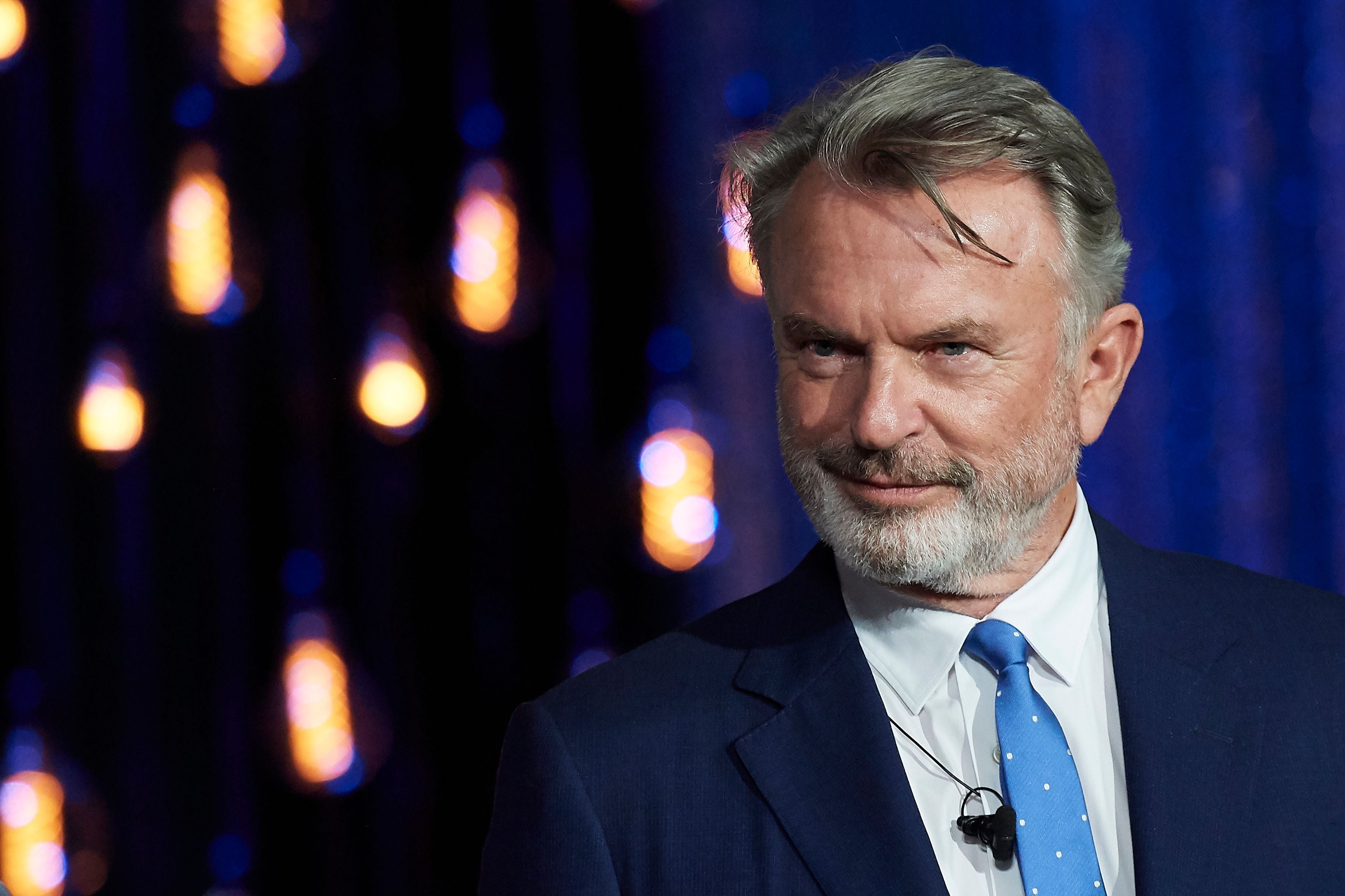 Schauspieler Sam Neill bei der Eröffnungsgala des 67. Internationalen Filmfestivals von San Sebastián am 20. September 2019 im Kursaal in San Sebastián, Spanien.
