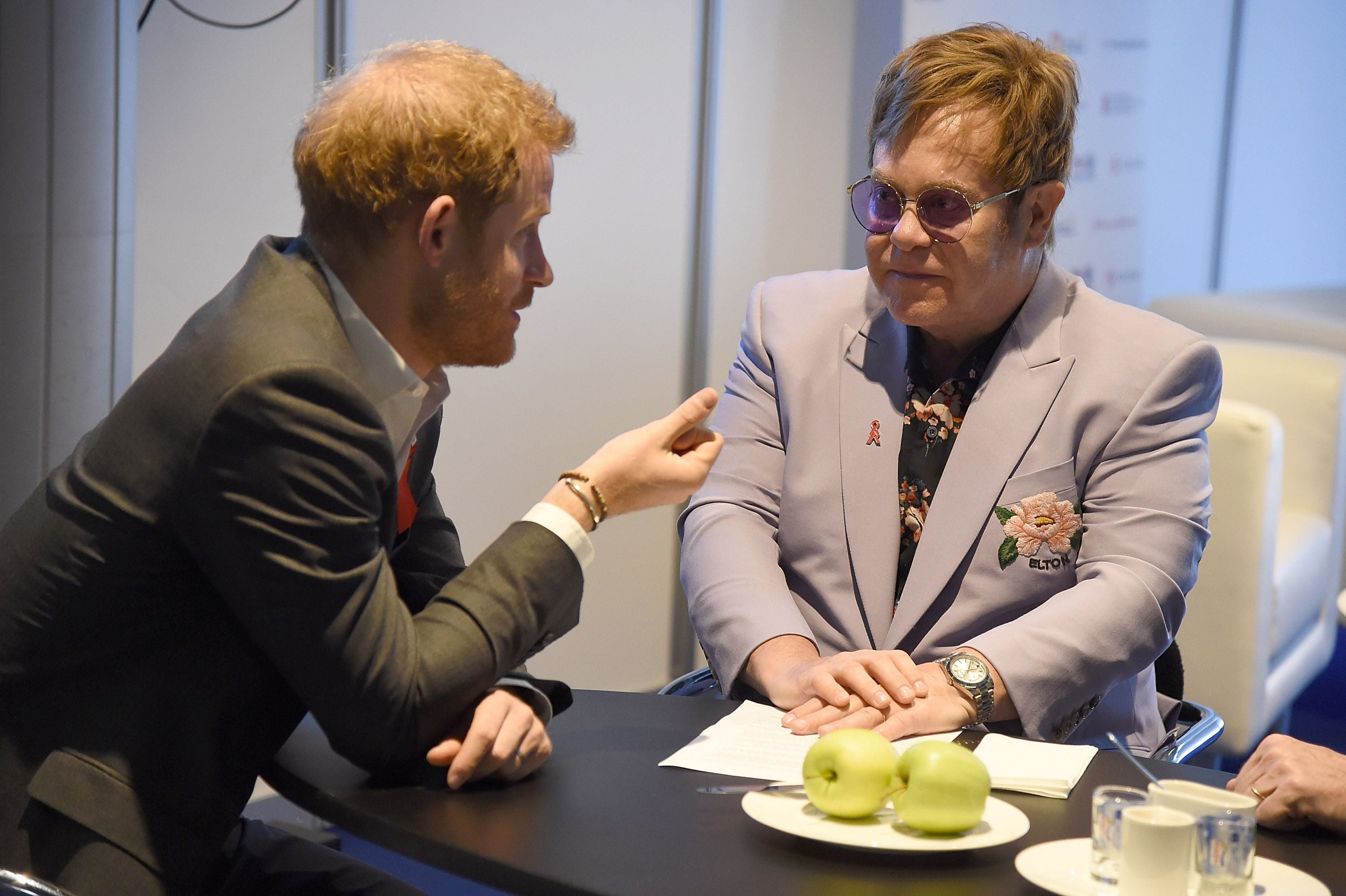 Prinz Harry und Elton John