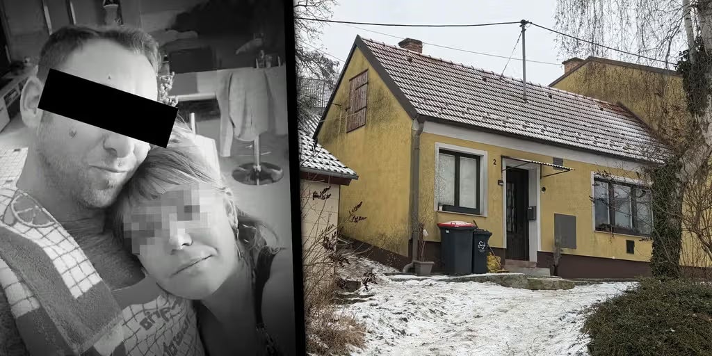 Ein Foto des Paares in guten Zeiten. Das Haus, in dem der mutmaßliche Mord passierte.