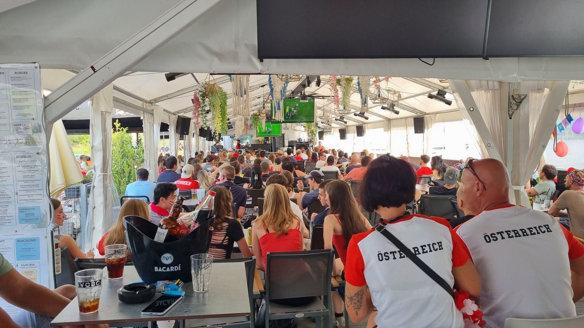 Public Viewing am Vienna City Beach Club