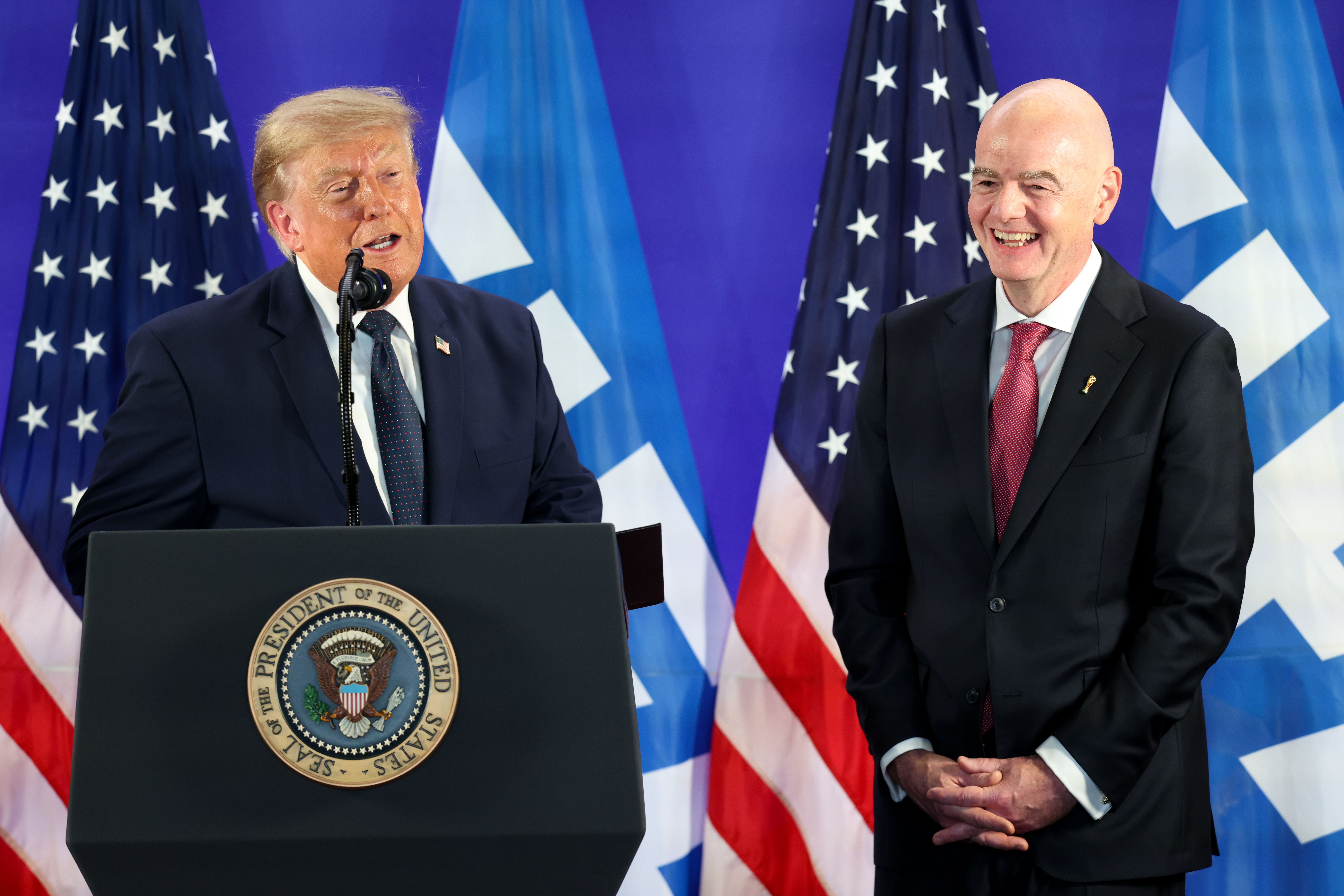 Donald Trump und Gianni Infantino
