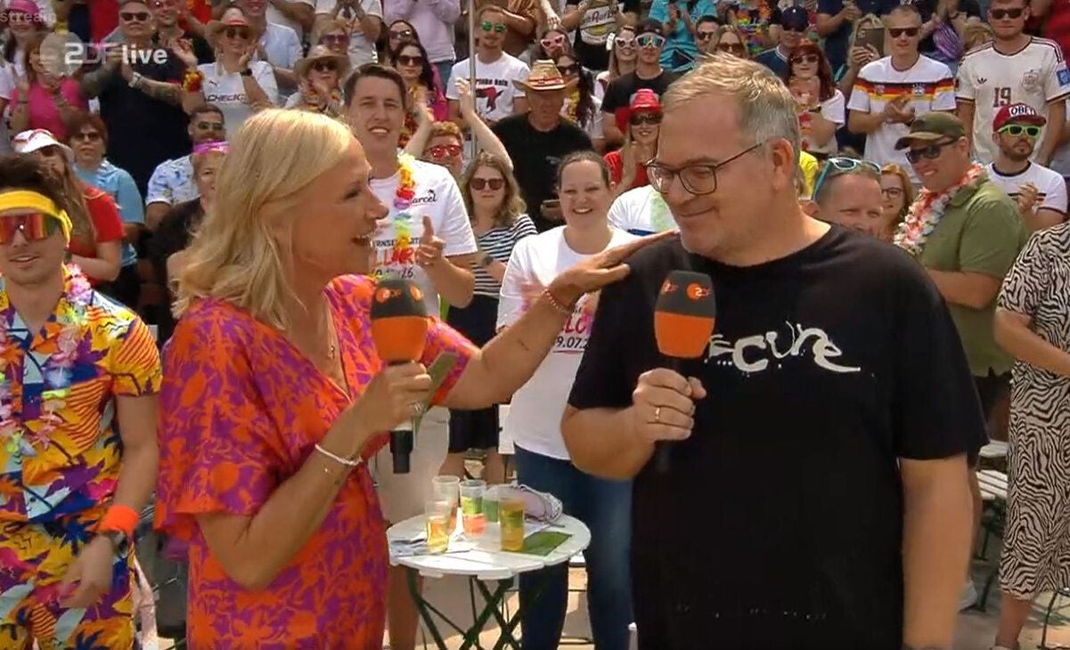 Andrea Kiewel und Elton