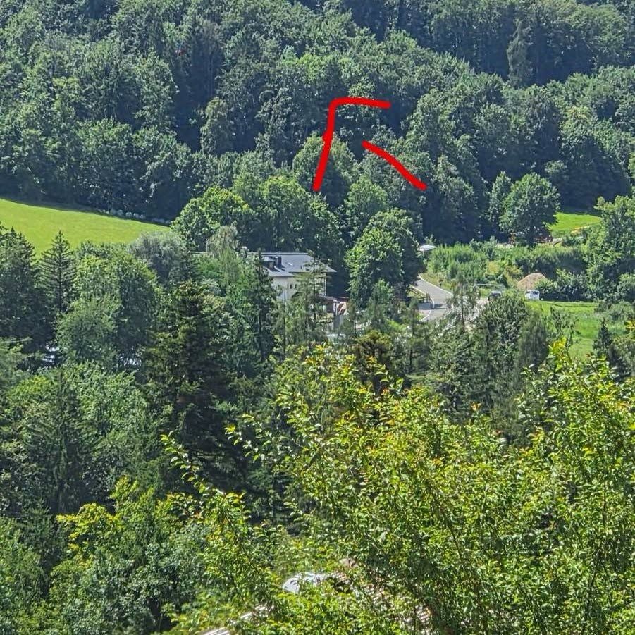 Hier setzte der Holländer zur unfreiwlligen Landung in 30 Meter Höhe an.