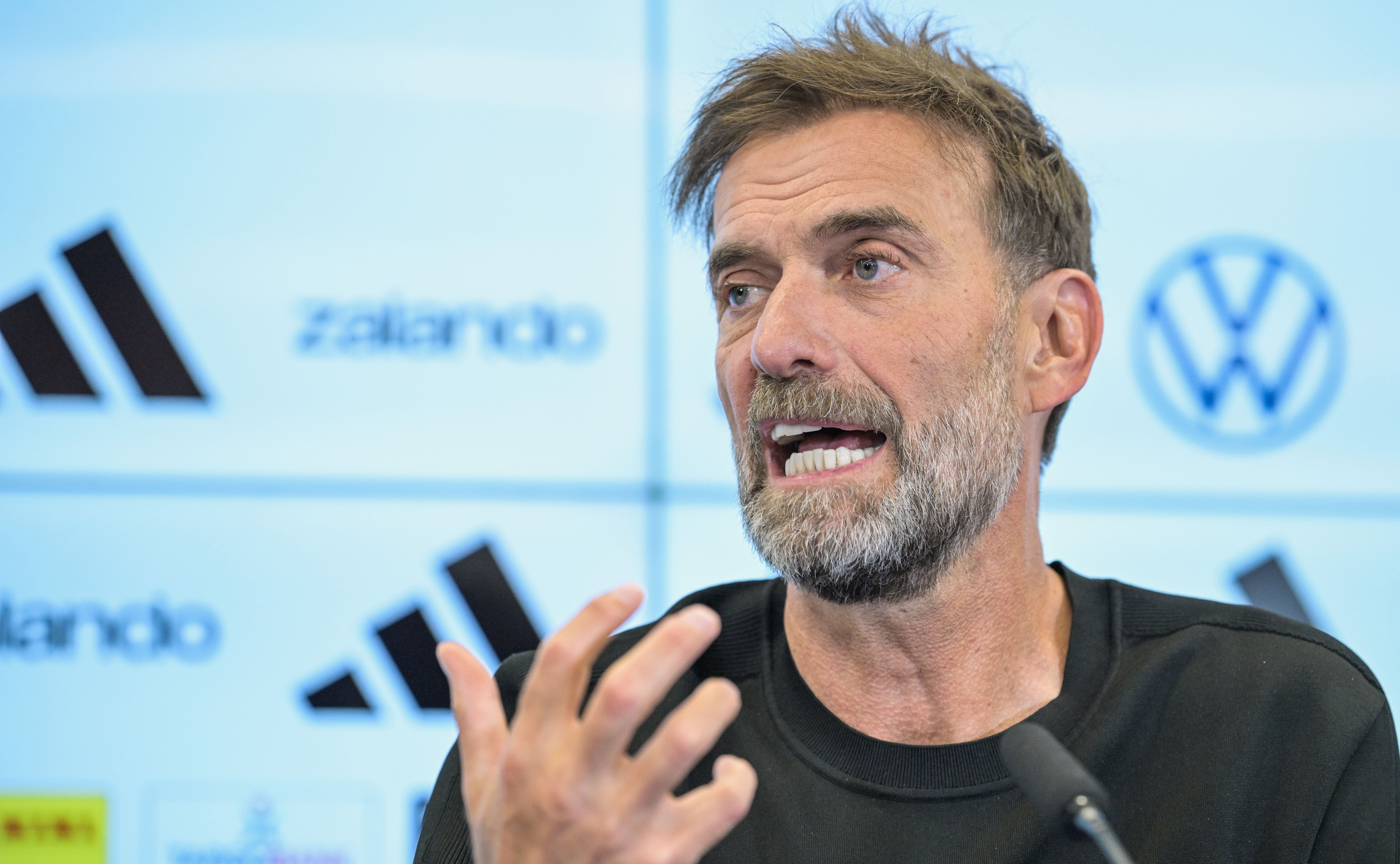 Jürgen Klopp bei der Vorstellung als DFB-Coach