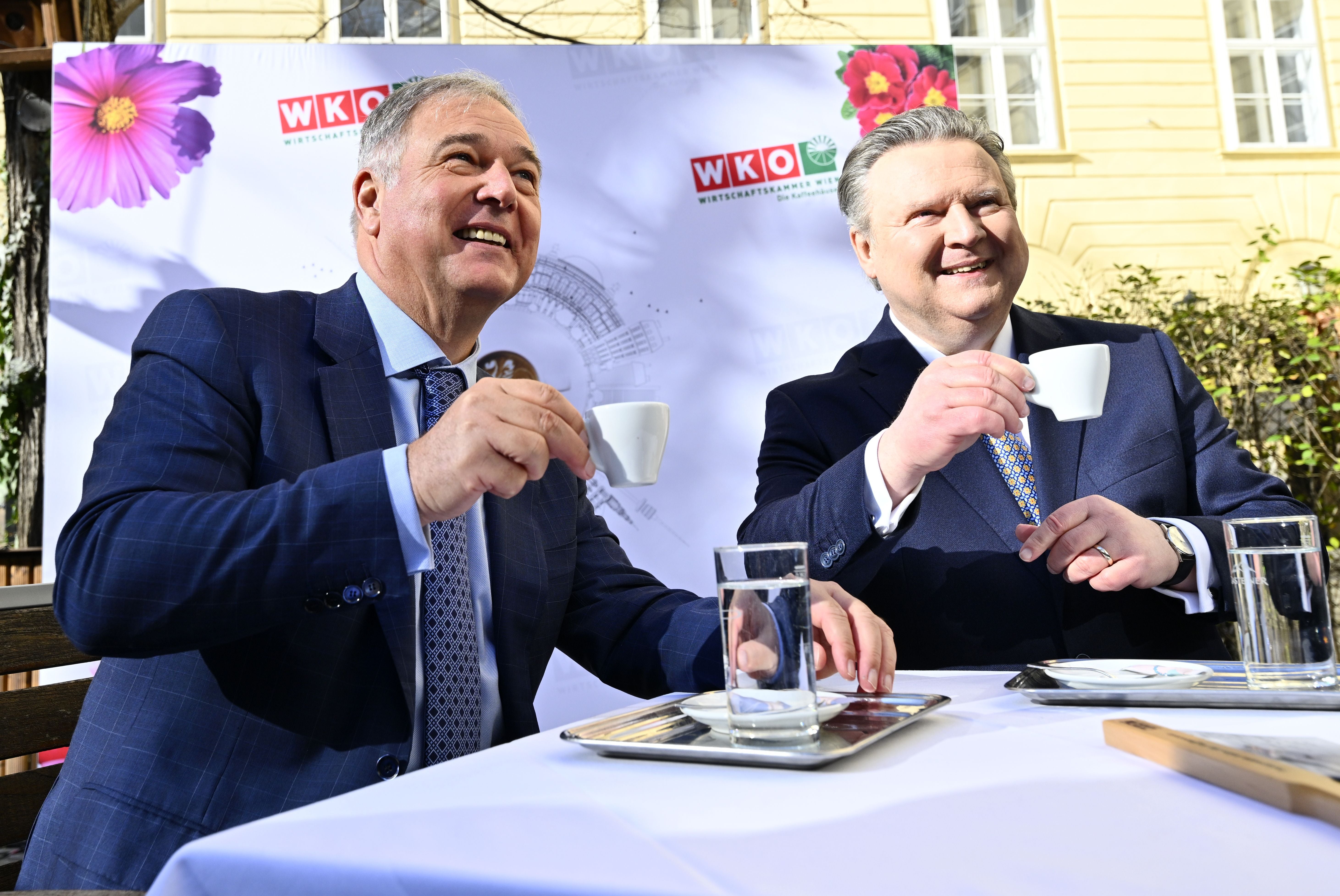 WKW-Präs. Walter Ruck (l.) und Bürgermeister Michael Ludwig (SPÖ).