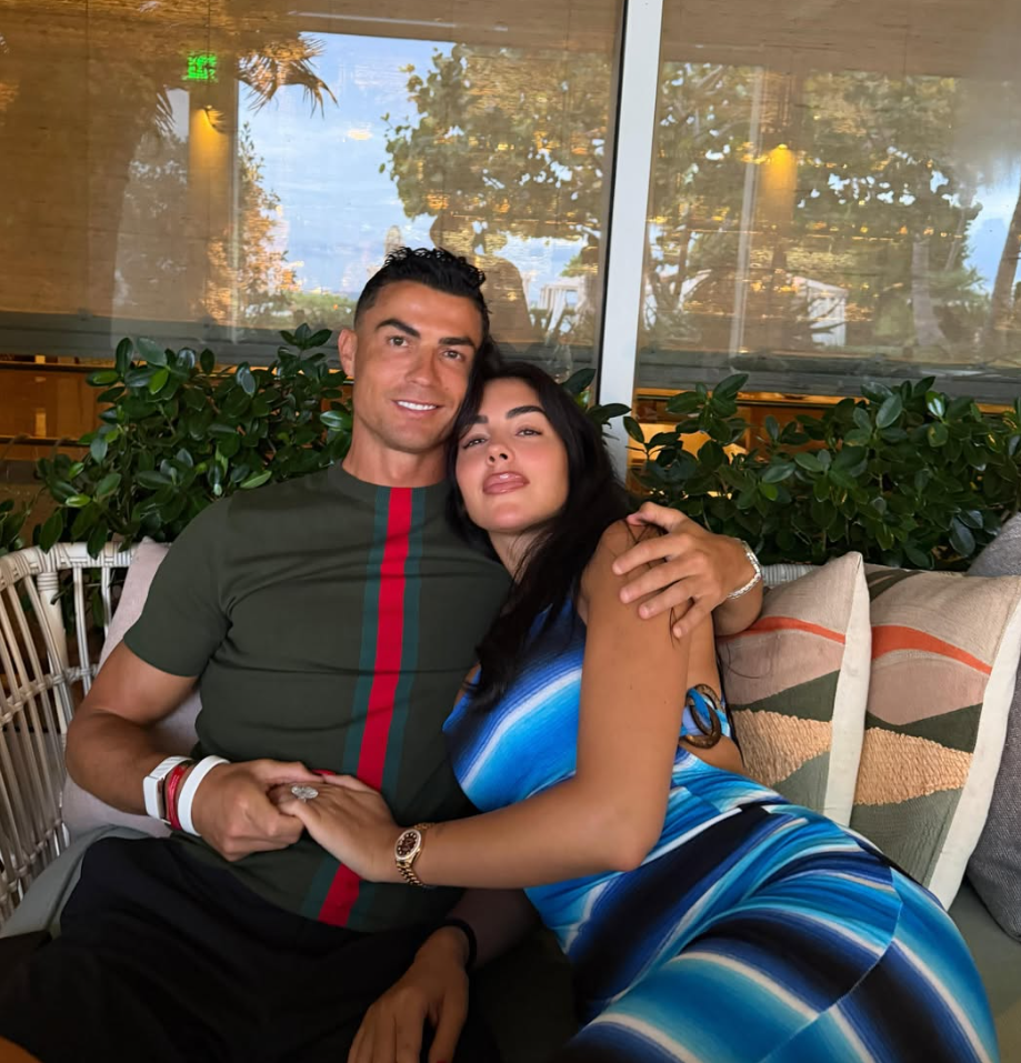 Cristiano Ronaldo mit seiner Herzdame Georgina Rodríguez.